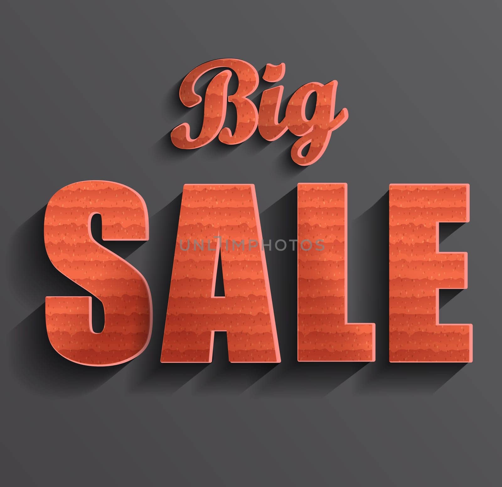 Big sale banner. Discount concept illustration. For retail