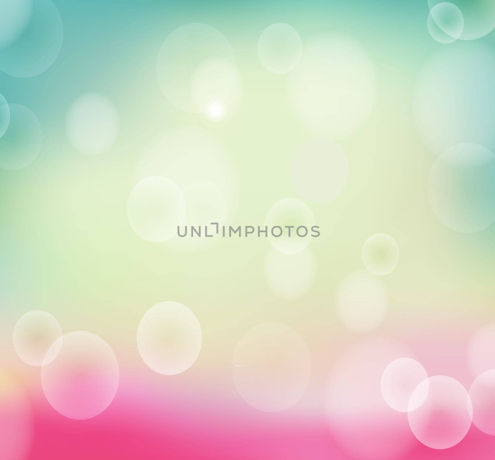vector illustration of Spring nature bokeh background