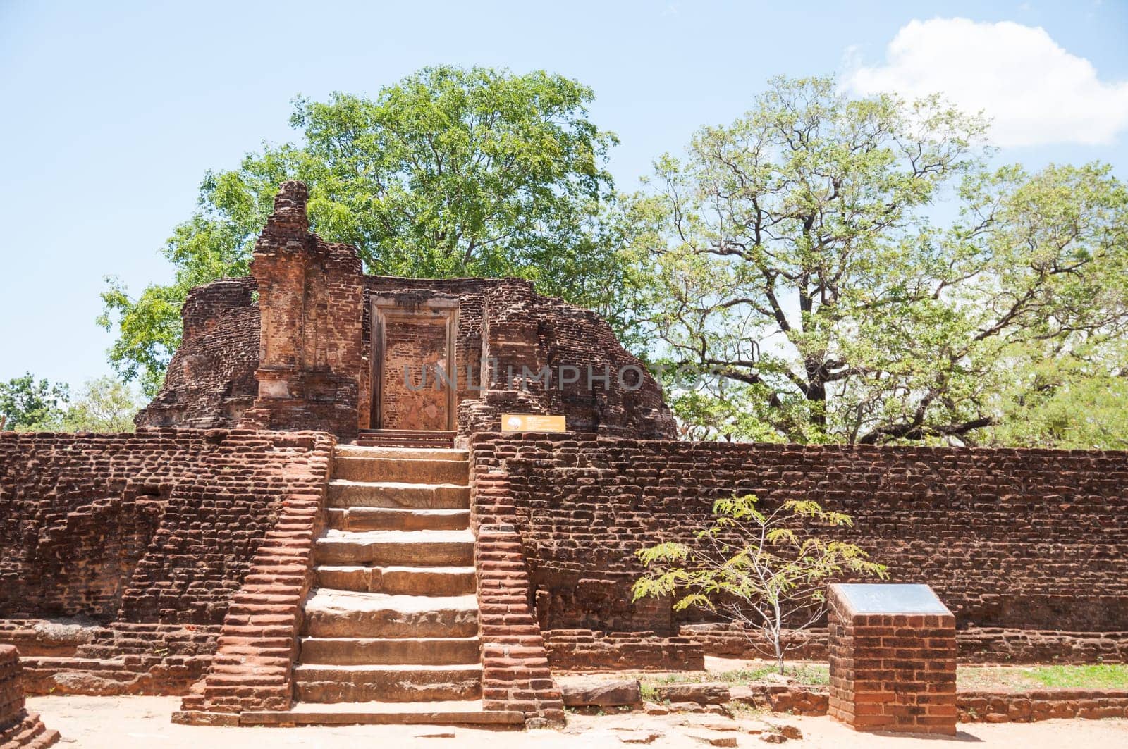Potgul Vihara or Library Monastery in ancient city of Polonnaruwa, Sri Lanka