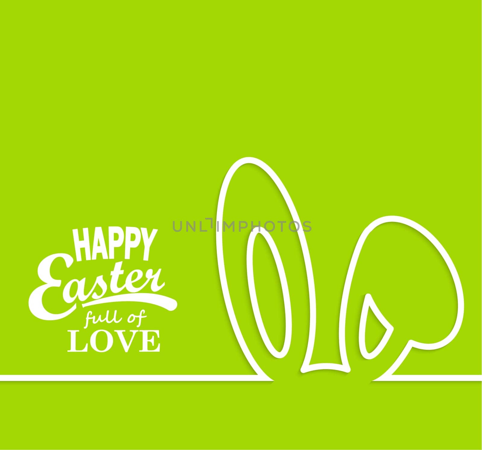 Happy easter cards illustration in line style. Vector.