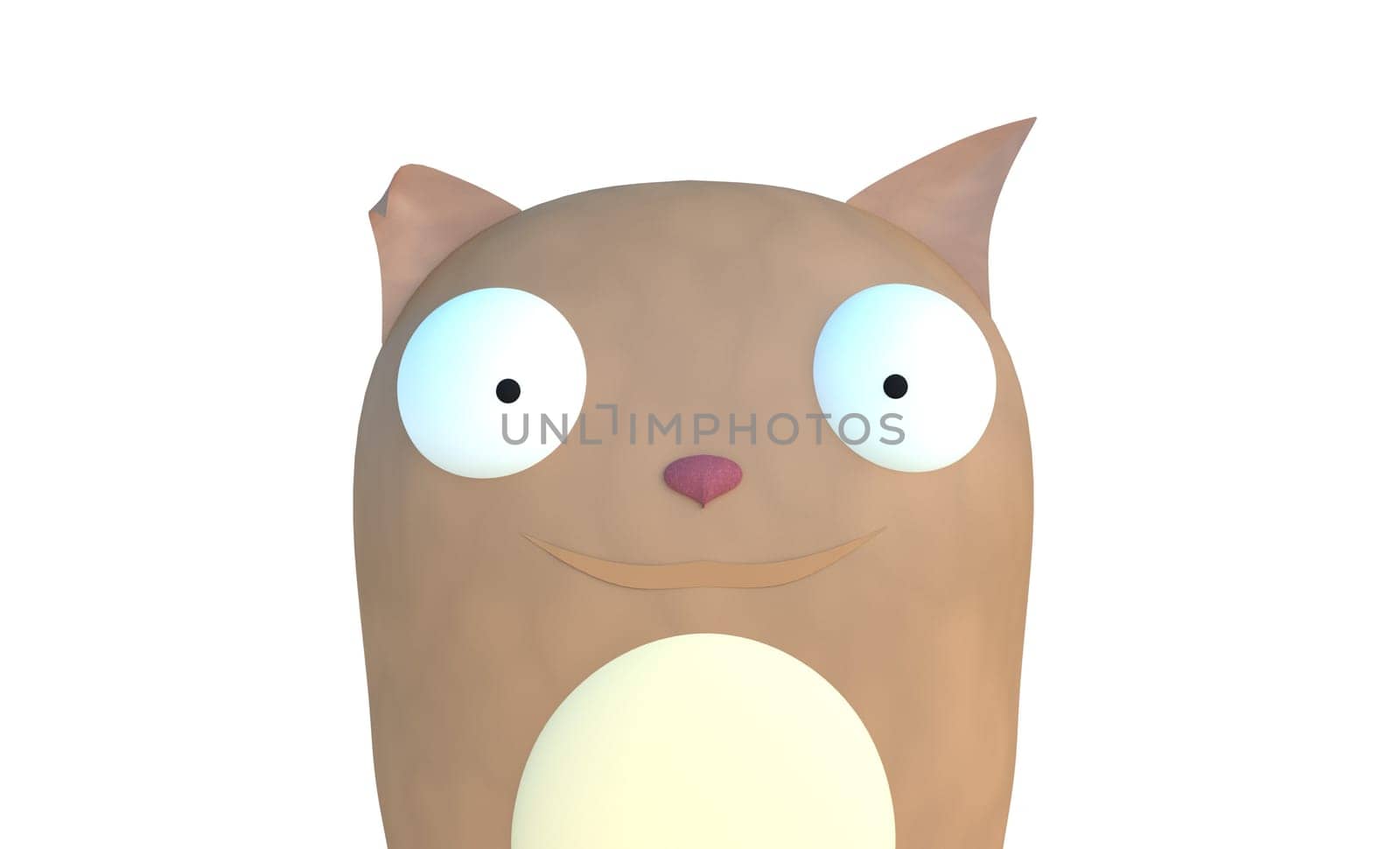 naughty squirel cartoon character with big eyes