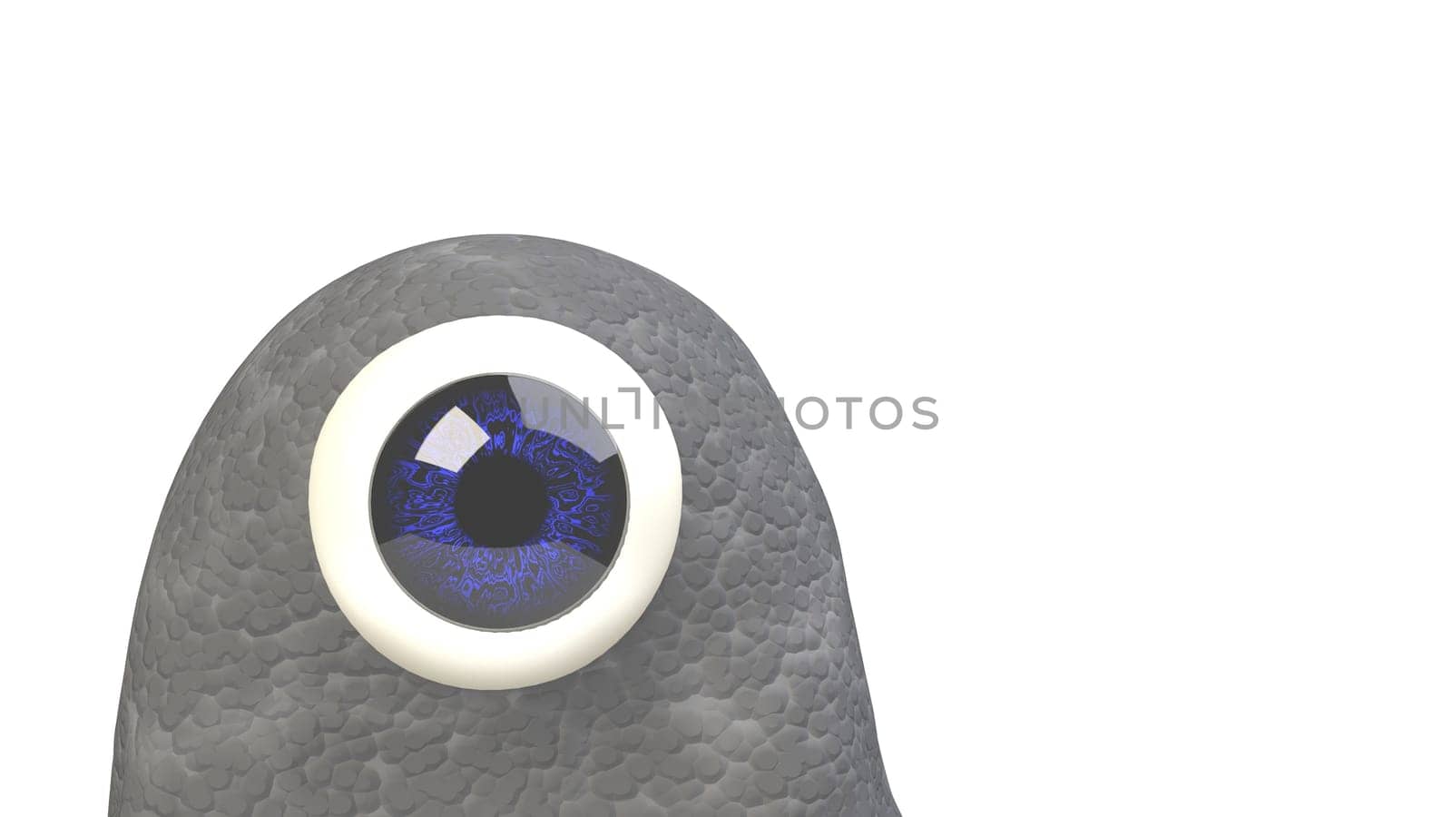 Monster with blue eye looking at you