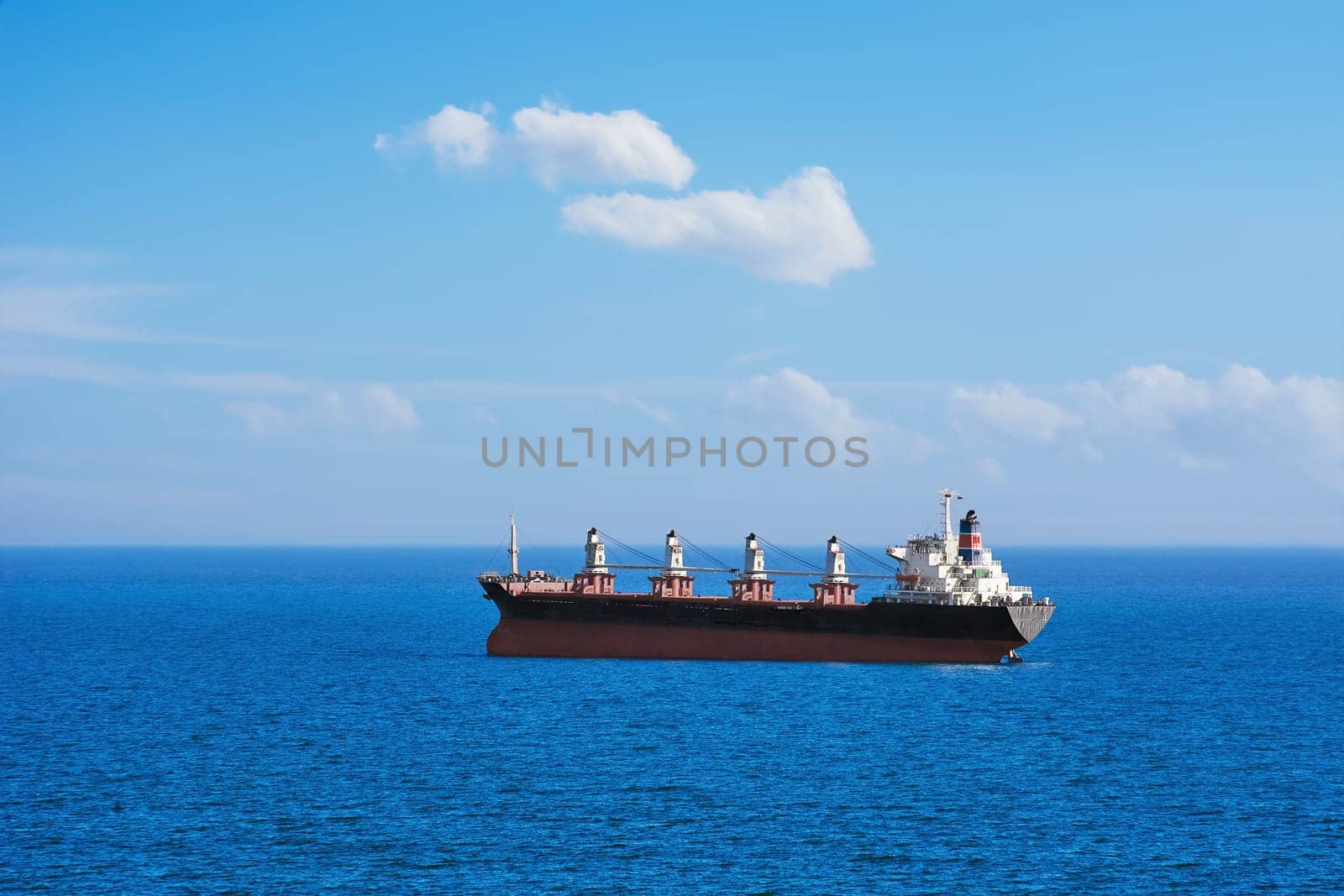Big Bulk Carrier Ship in the Black Sea