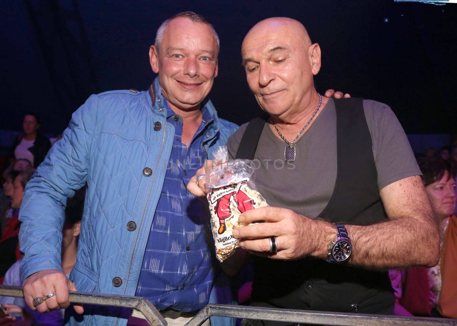 Harry Schulz and Peter Sebastian ,. Circus Knie Premiere in Hamburg