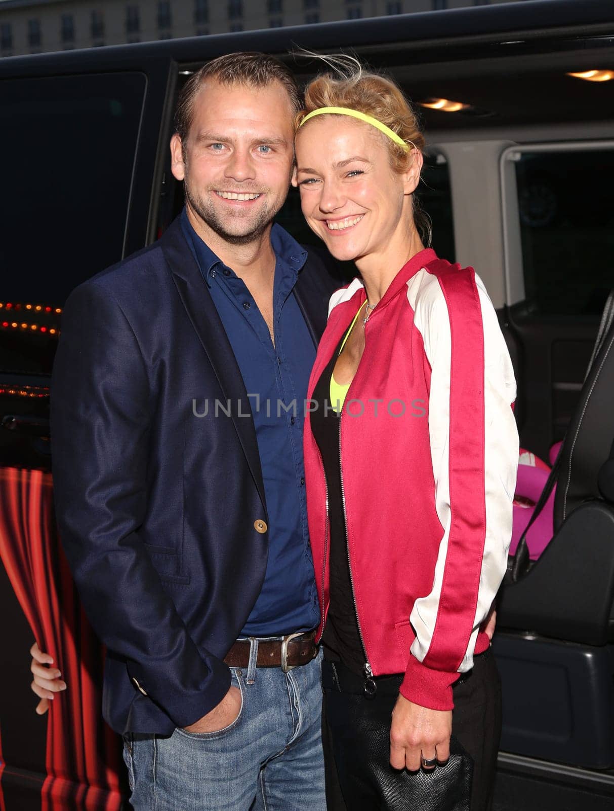 Rhea Harder with husband Joerg Vennewald,. Circus Knie Premiere in Hamburg