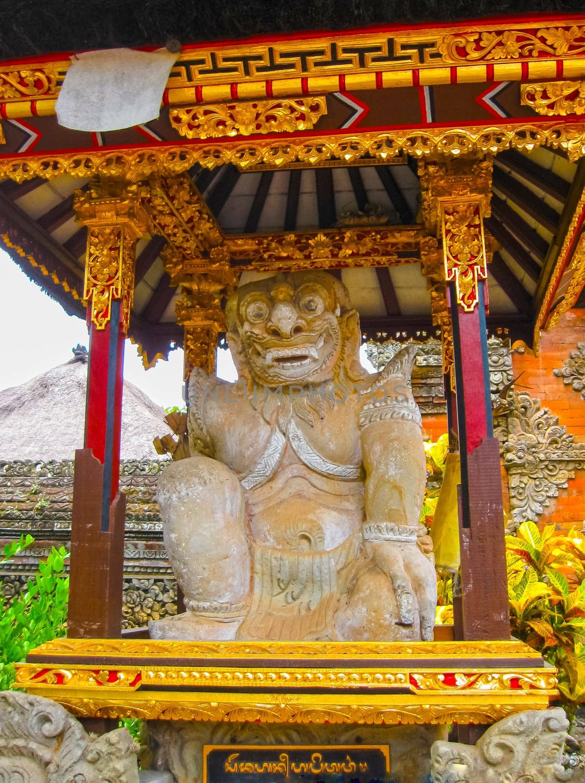 Batuan, Bali, Indonesia - December 28, 2008: The Puseh Batuan Temple at Bali Indonesia