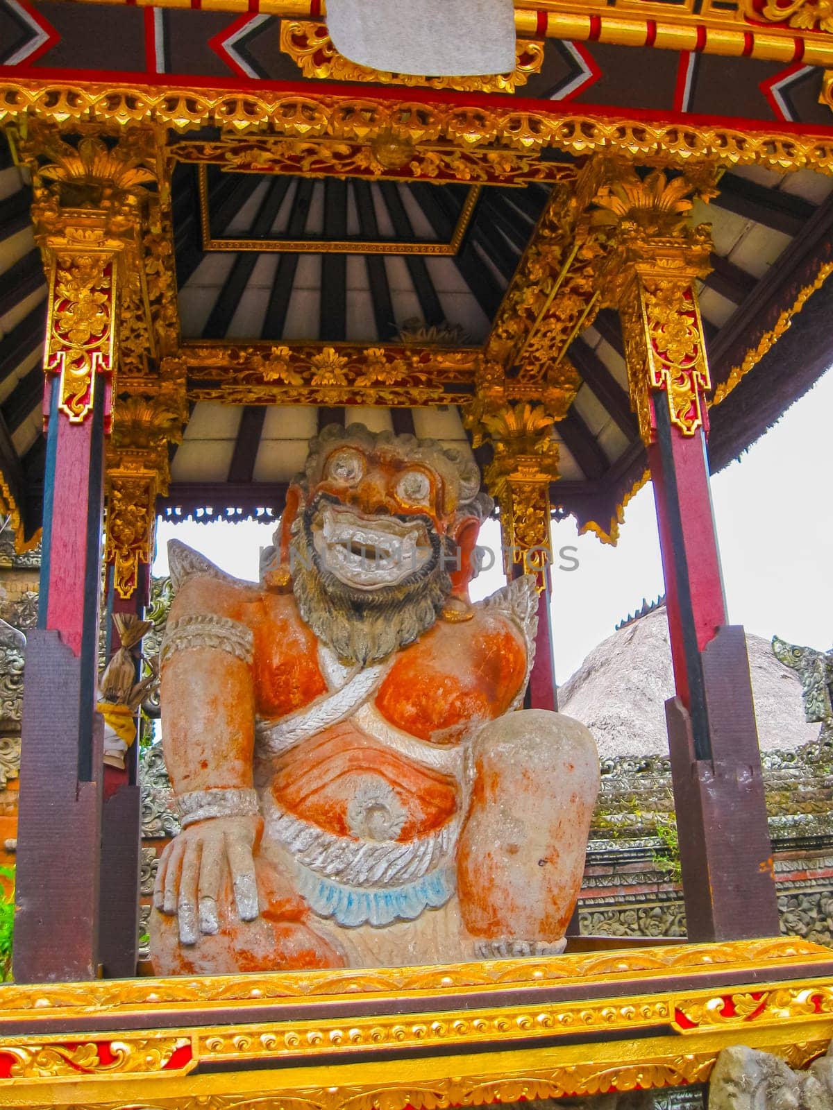 Batuan, Bali, Indonesia - December 28, 2008: The Puseh Batuan Temple at Bali Indonesia