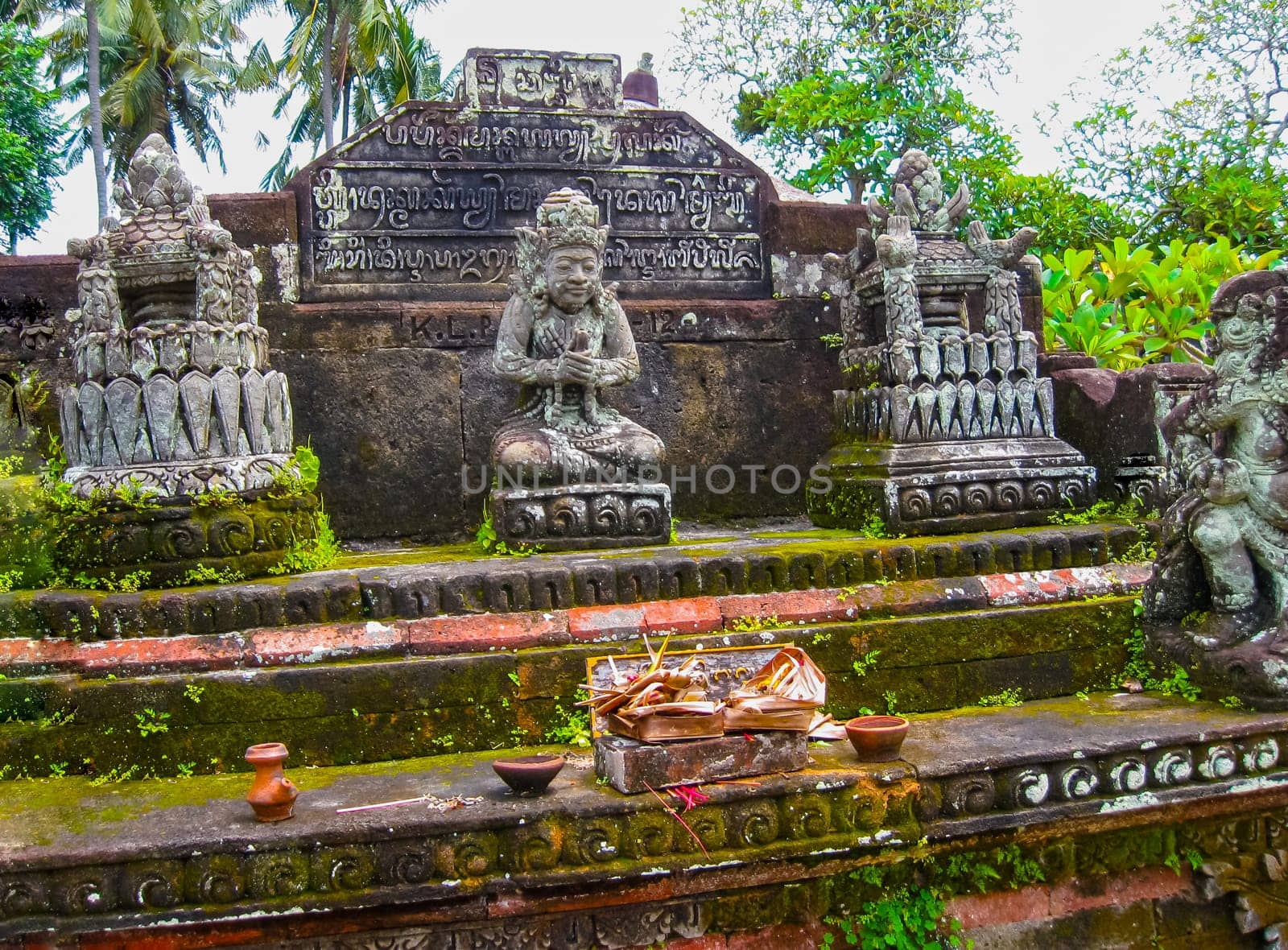 The traditional temple in Batuan, Bali at Iindonesia