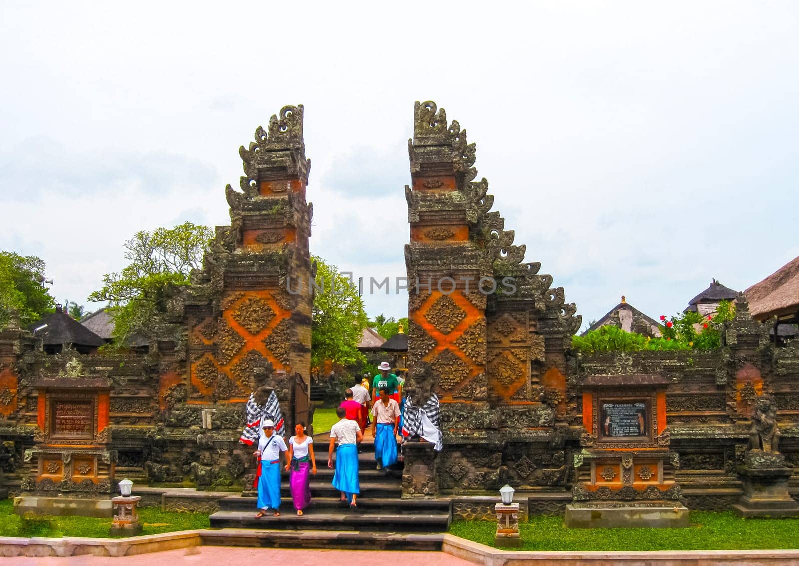 Batuan, Bali, Indonesia - December 28, 2008: The Puseh Batuan Temple at Bali Indonesia