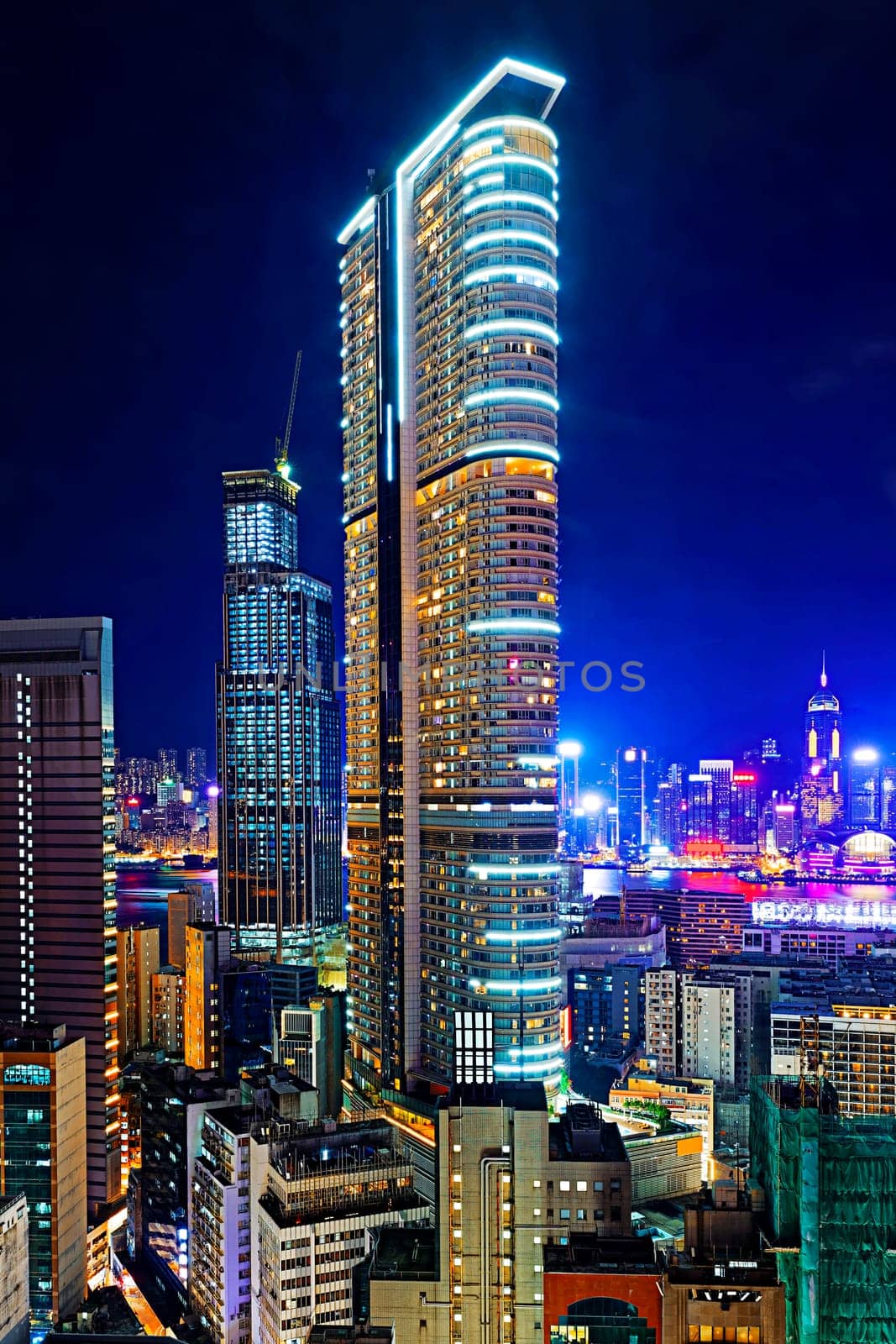 Hong Kong Modern City Night