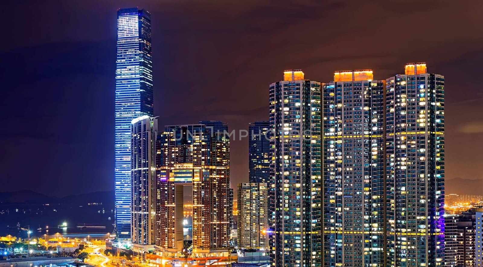 Hong Kong Modern City Night