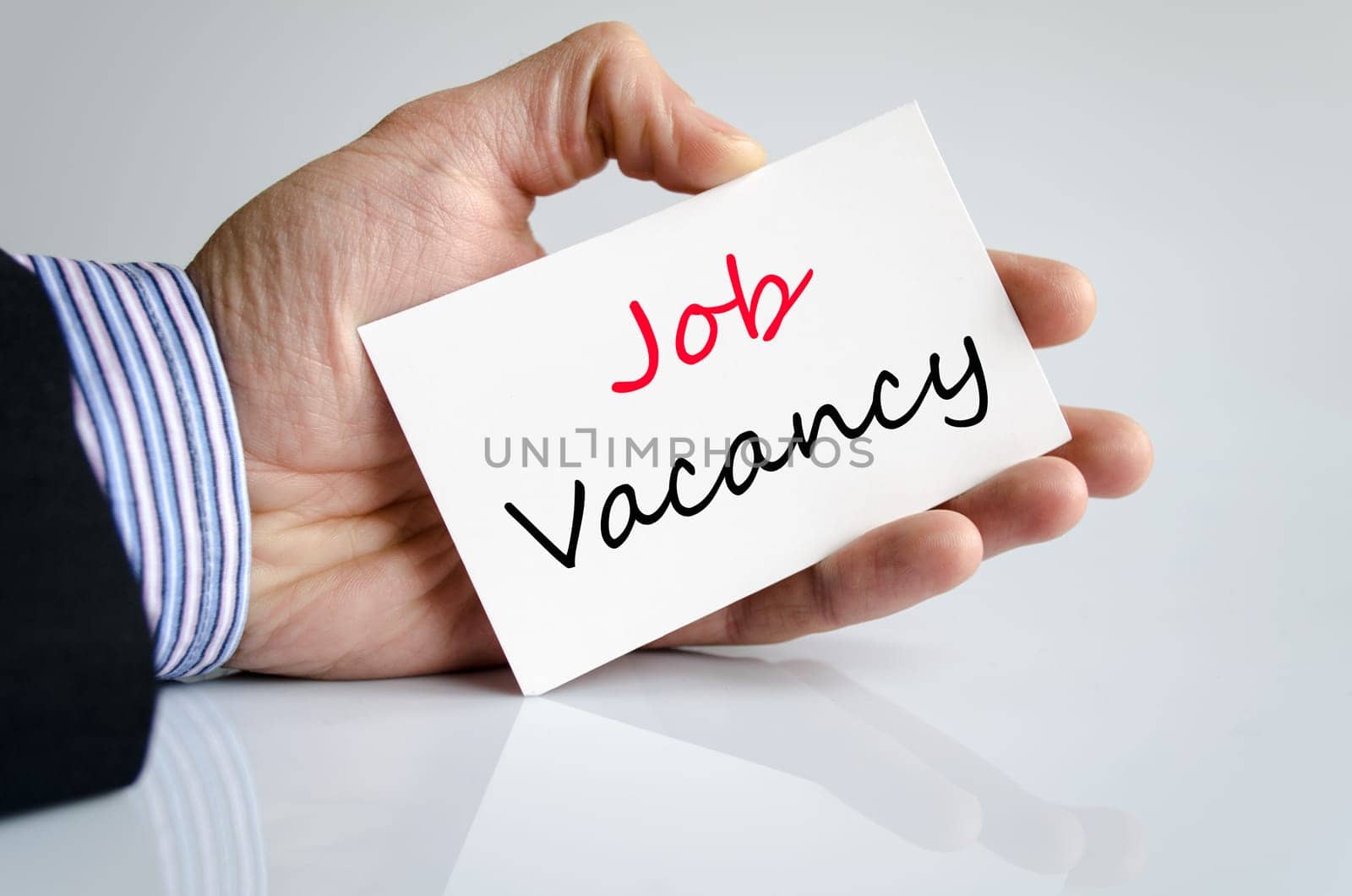 Job vacancy text concept isolated over white background
