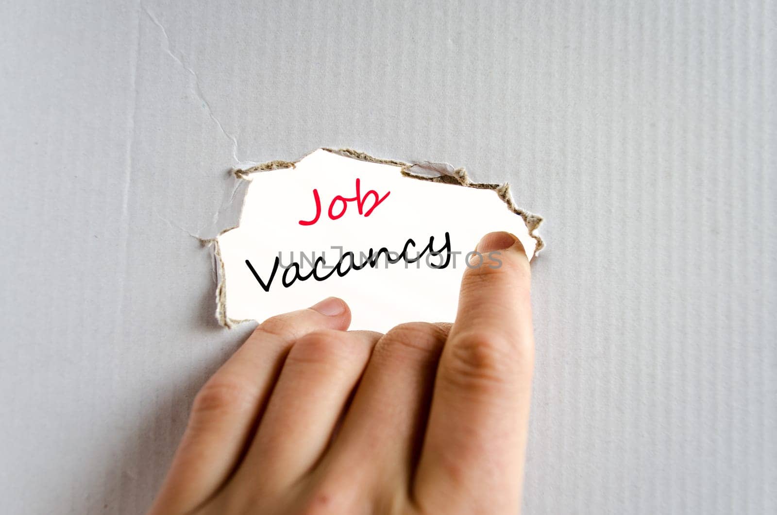 Job vacancy text concept isolated over white background