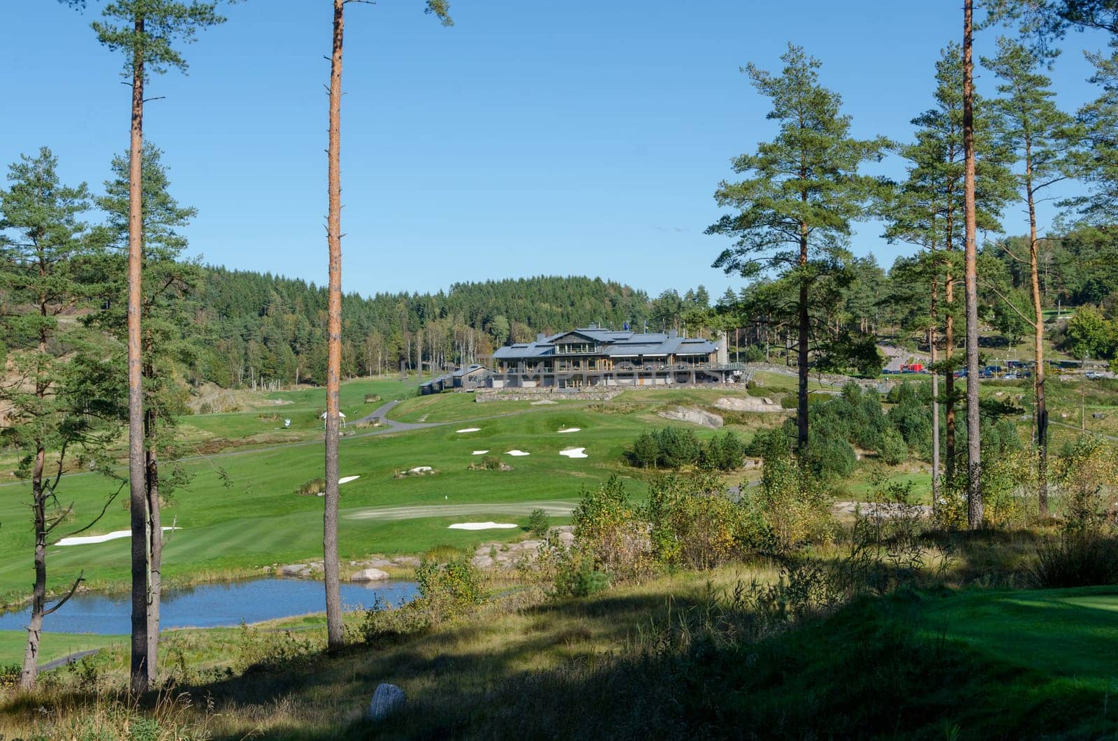 Hills golf clubhouse in molndal sweden .a very beutiful clubhouse