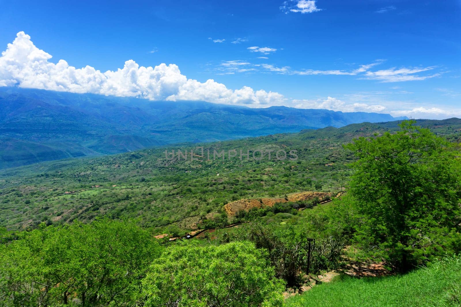 Landscape seen from the outskirts of Barichara, Colombia