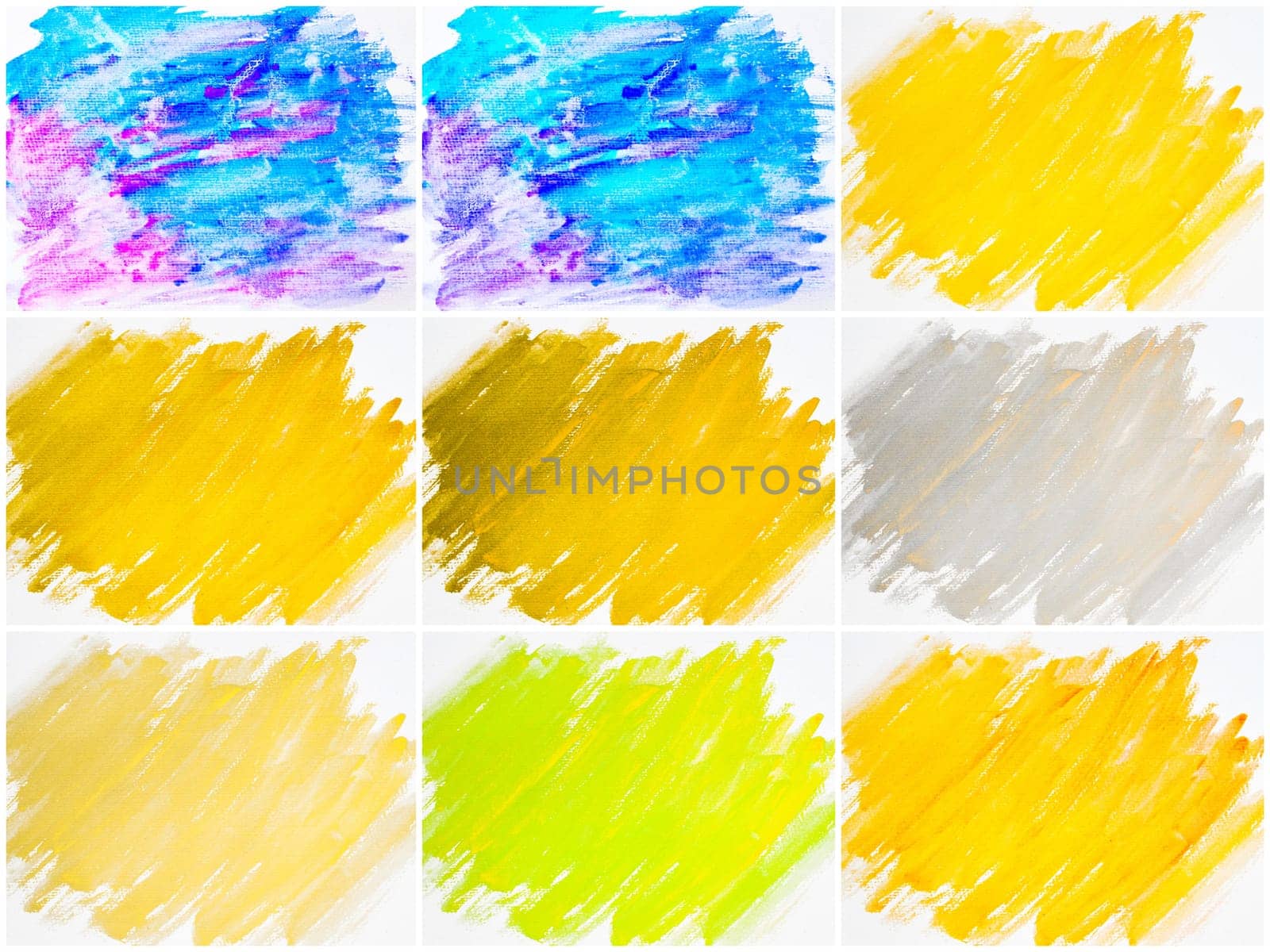 Photo collage of abstract water color textured backgrounds