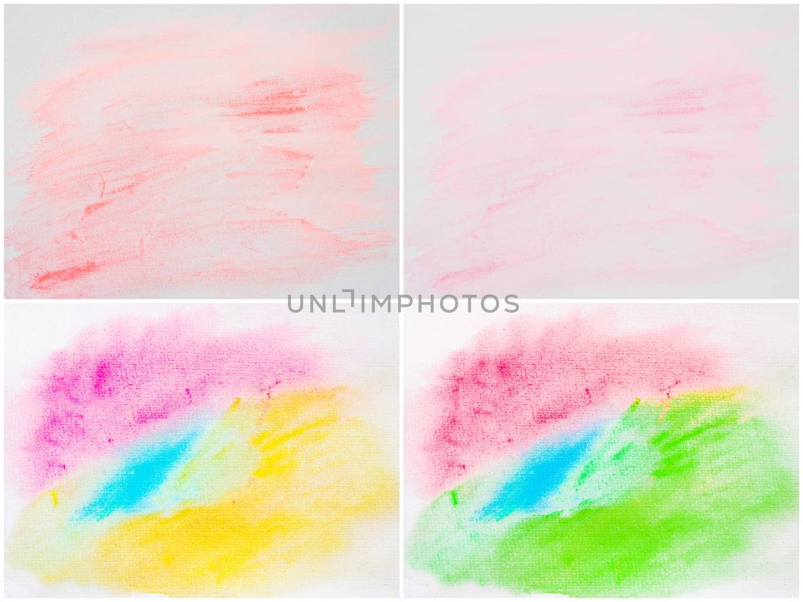 Photo collage of abstract water color textured backgrounds