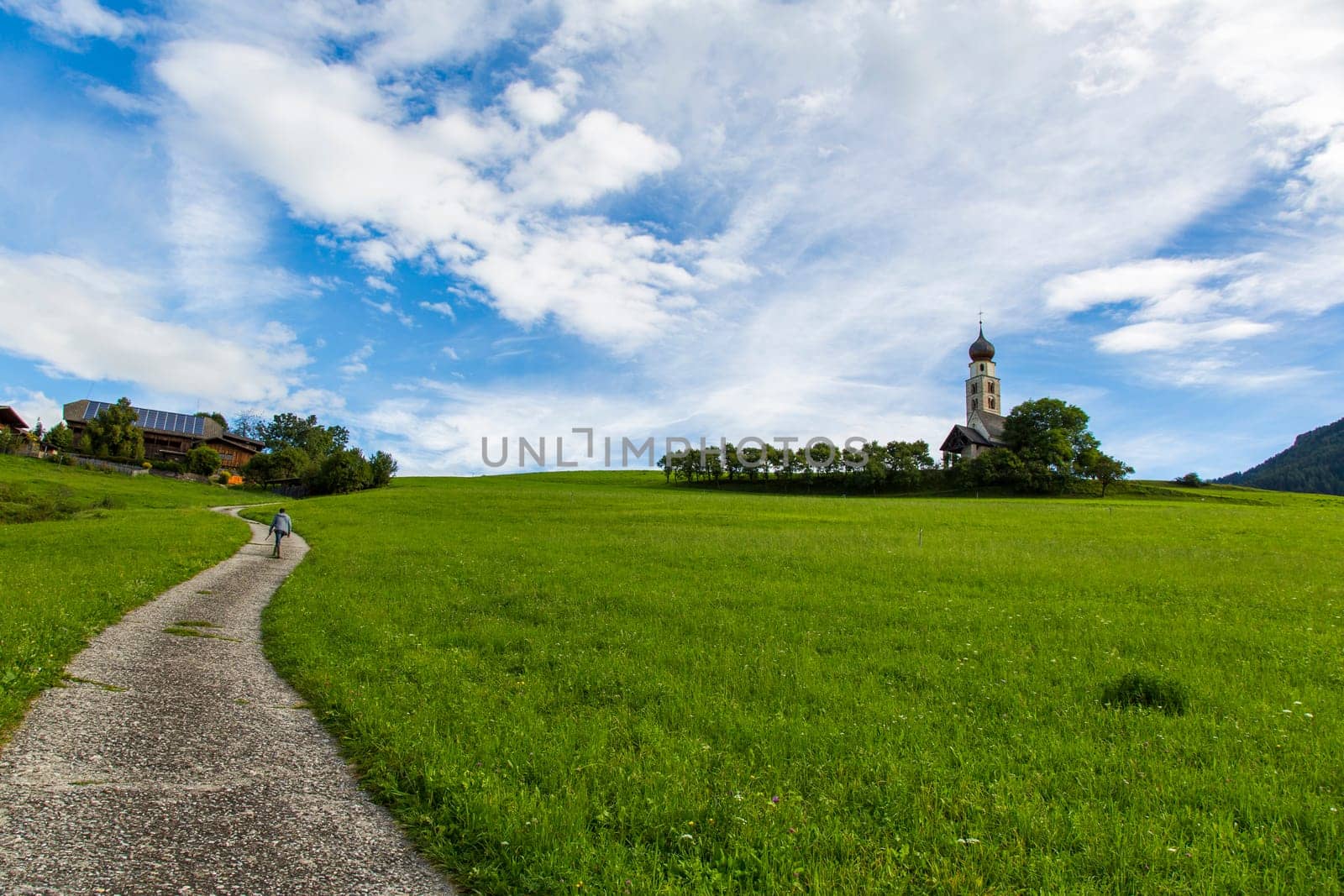 Panoramic view of Saint Valentine church