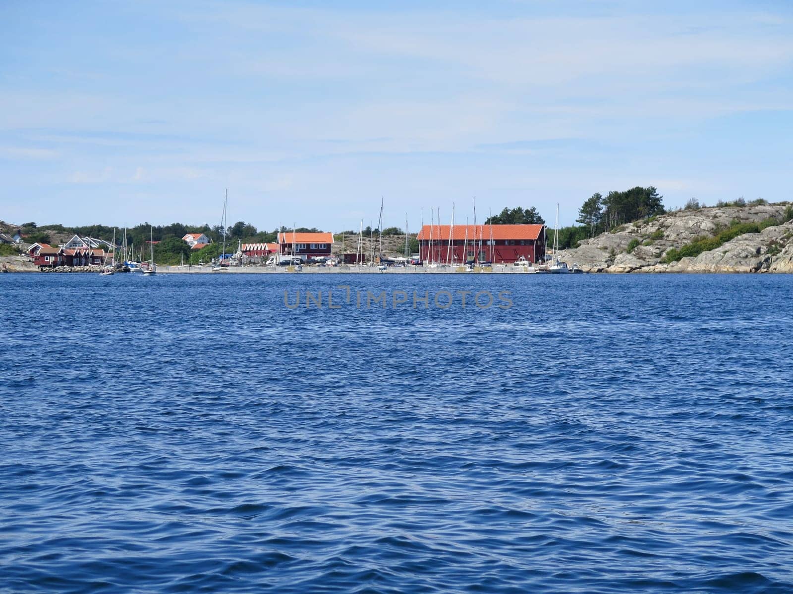 swedish westcoast boat and small house on Orust