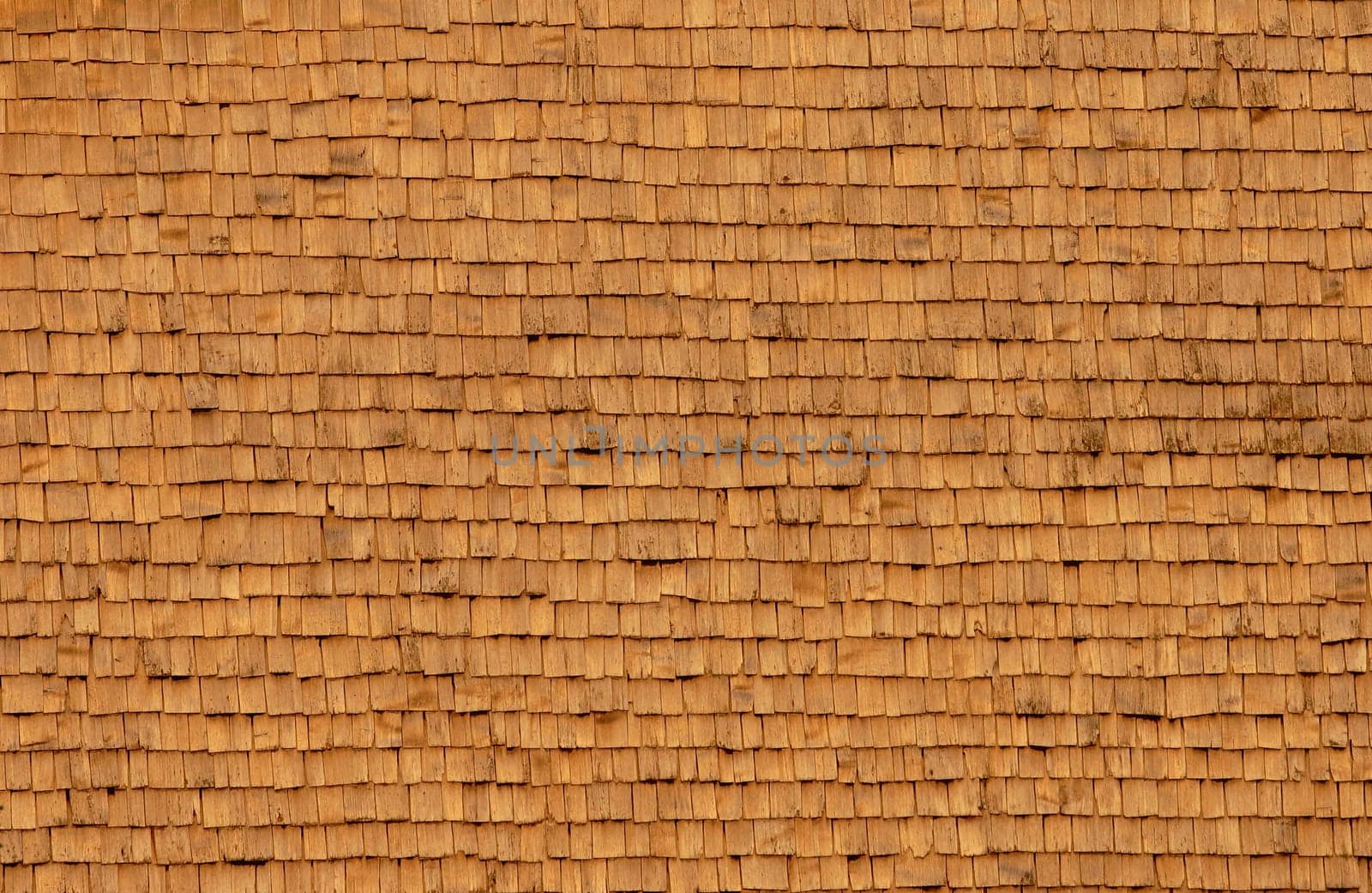 House wall made of wooden shingles