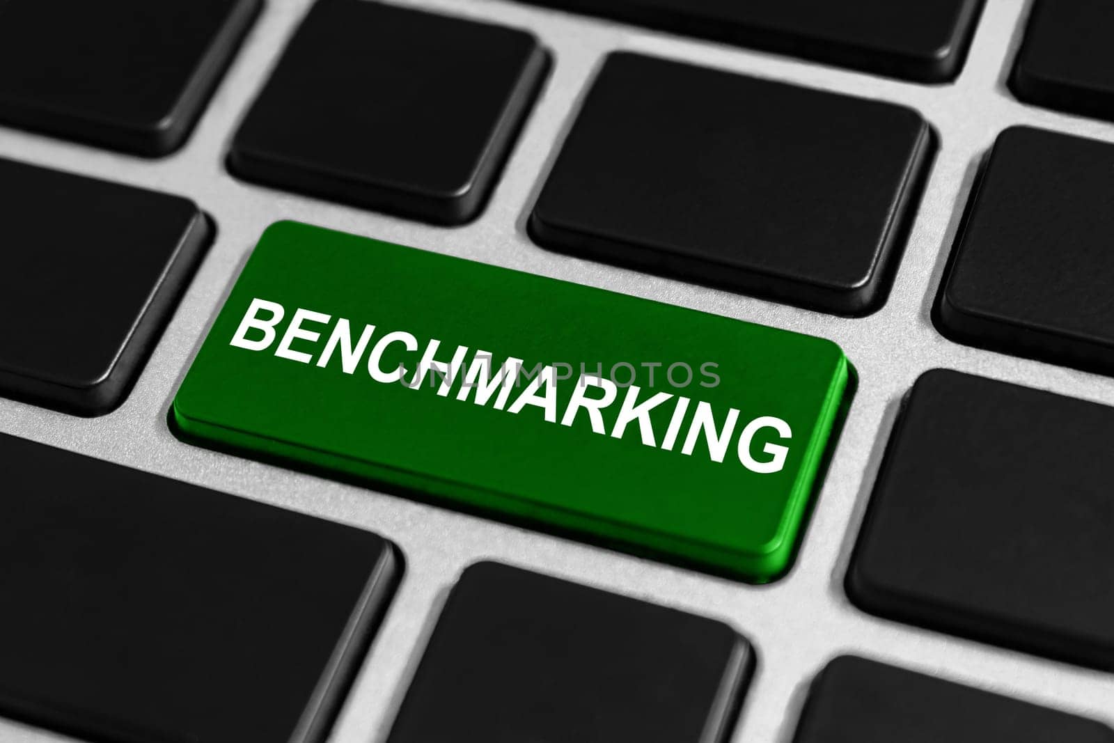 benchmarking button on keyboard, business concept
