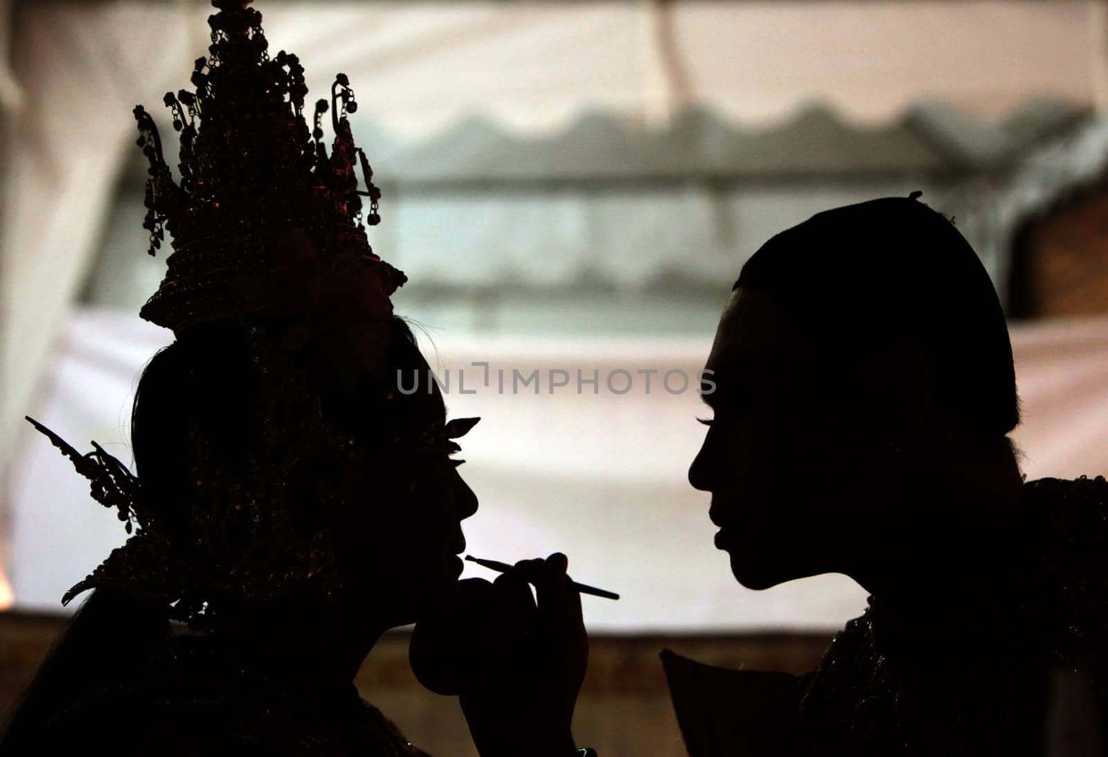 a traditional dance group in a park in the city of chiang mai in the north of Thailand in Southeastasia. ...