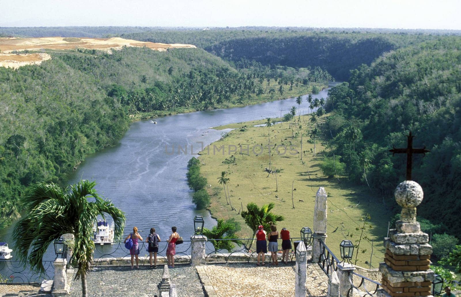 the colonial village of Altos de Chavon in the Dominican Republic in the Caribbean Sea in Latin America.