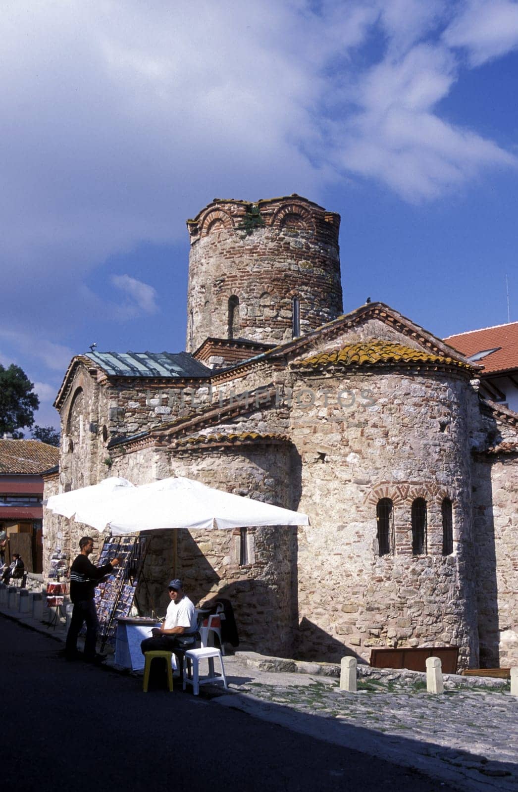 the old town of Nesebar on the coast of the Black sea in Bulgaria in east Europe.