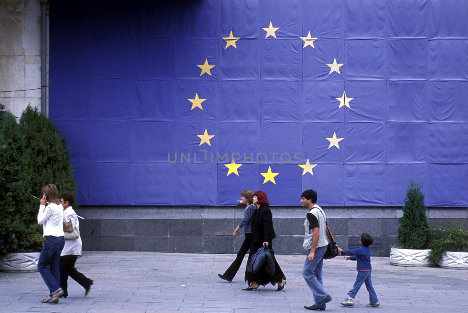 the european stars in the city of Veliko Tarnovo in the north of Bulgaria in east Europe.