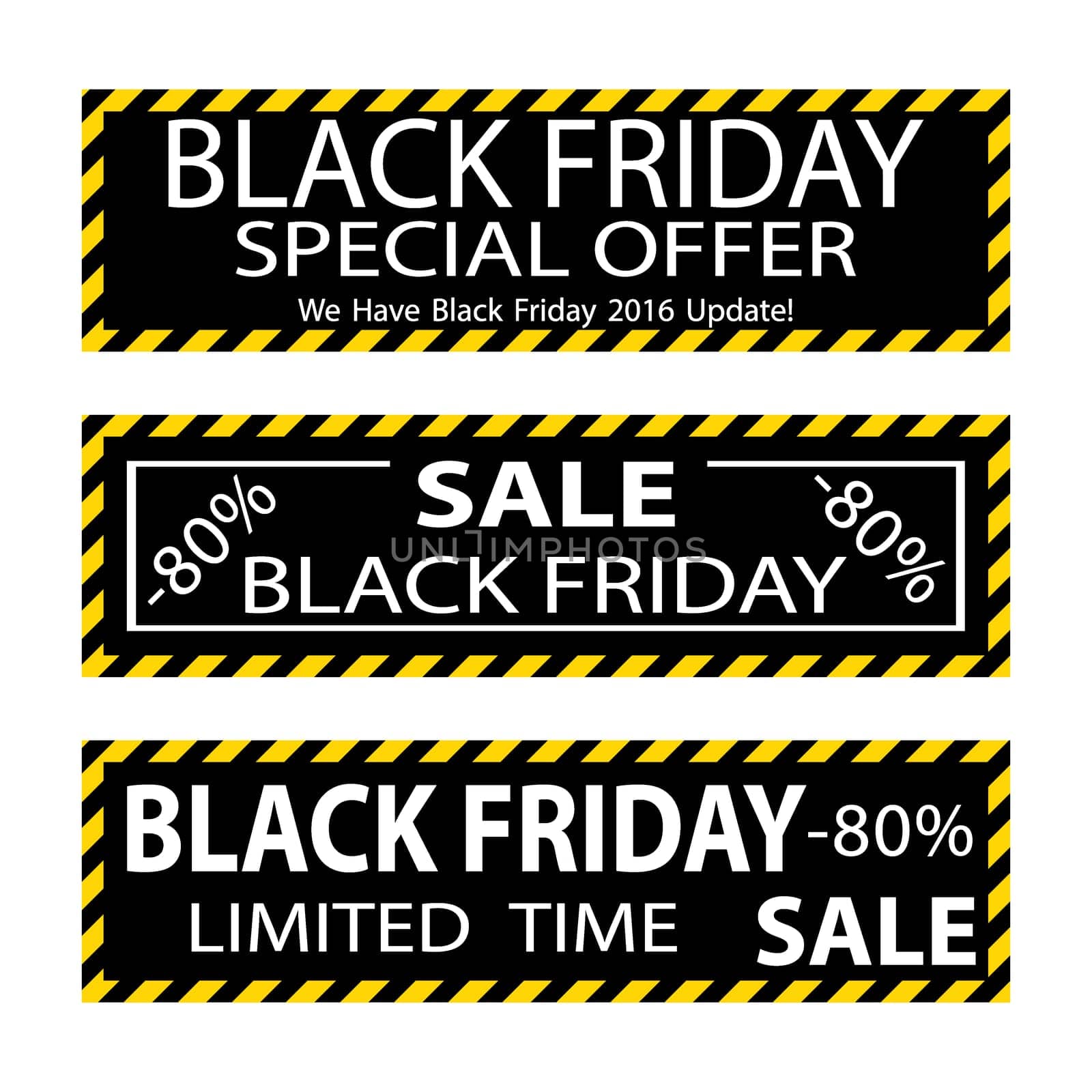 Black Friday sale inscription design template. Black Friday banner. Vector illustration
