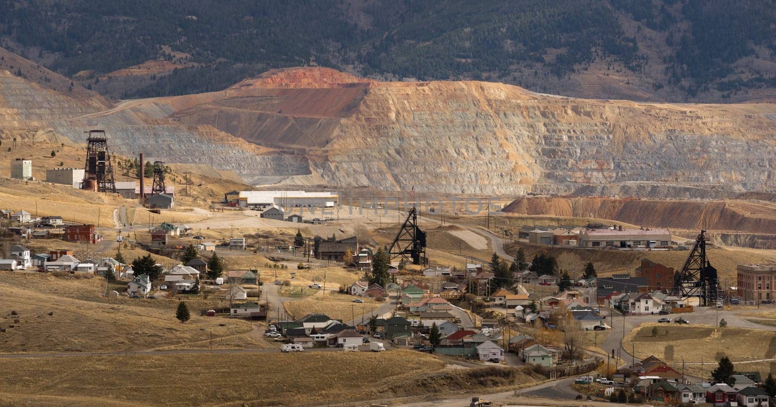 The Berkeley Pit Mine and Butte Montana