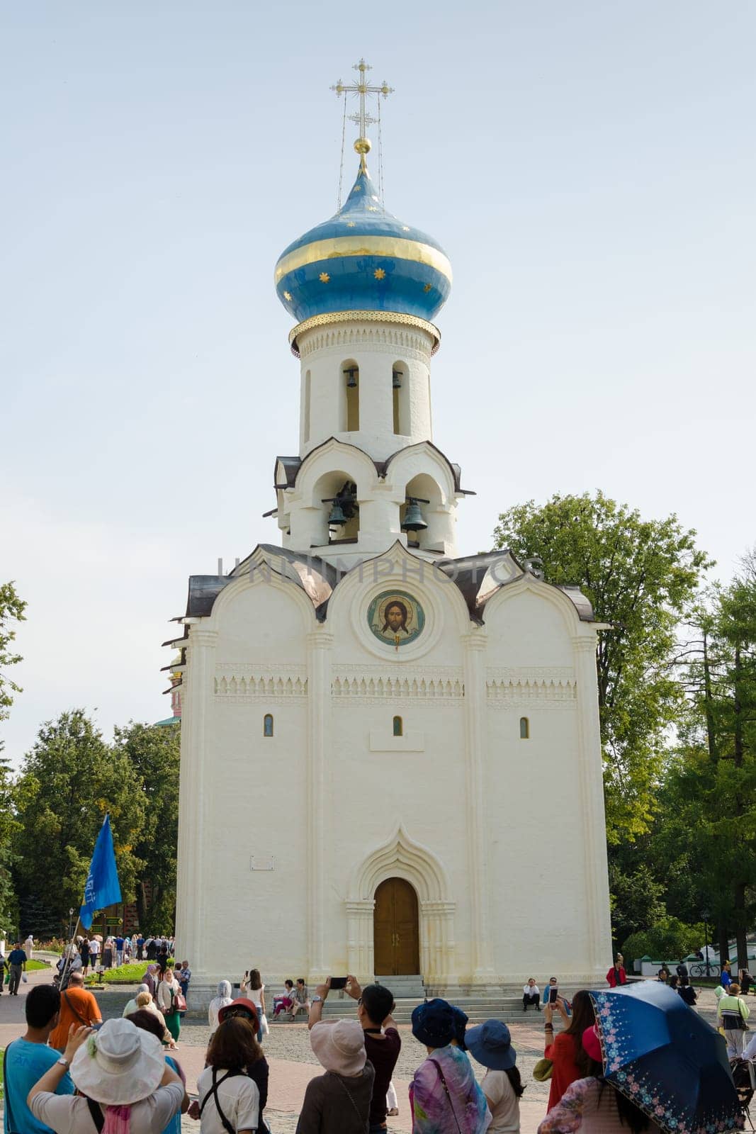 Sergiev Posad - August 10, 2015: Spirit temple of the Holy Trinity St. Sergius Lavra
