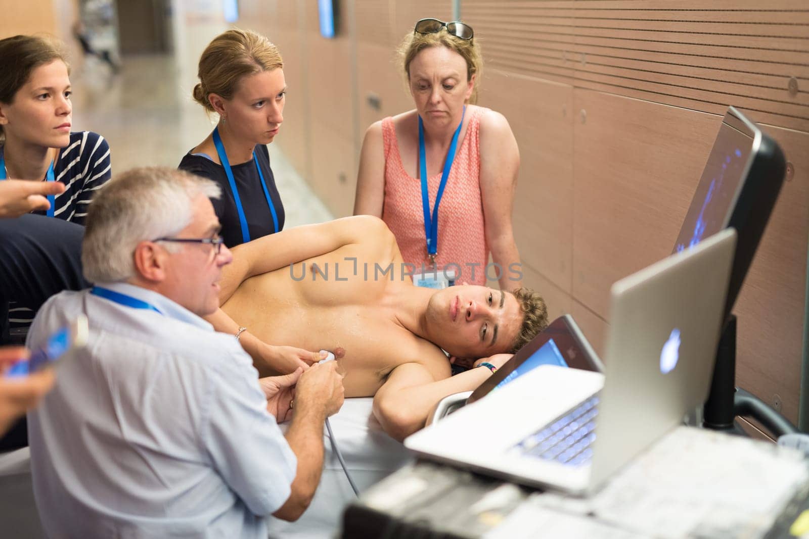 Ljubljana, Slovenia - Sept 7: Participants learning new techniques, approaches and use of ultrasound in medicine on 12th Winfocus world congress on 7th of September, 2016 in Ljubljana, Slovenia.