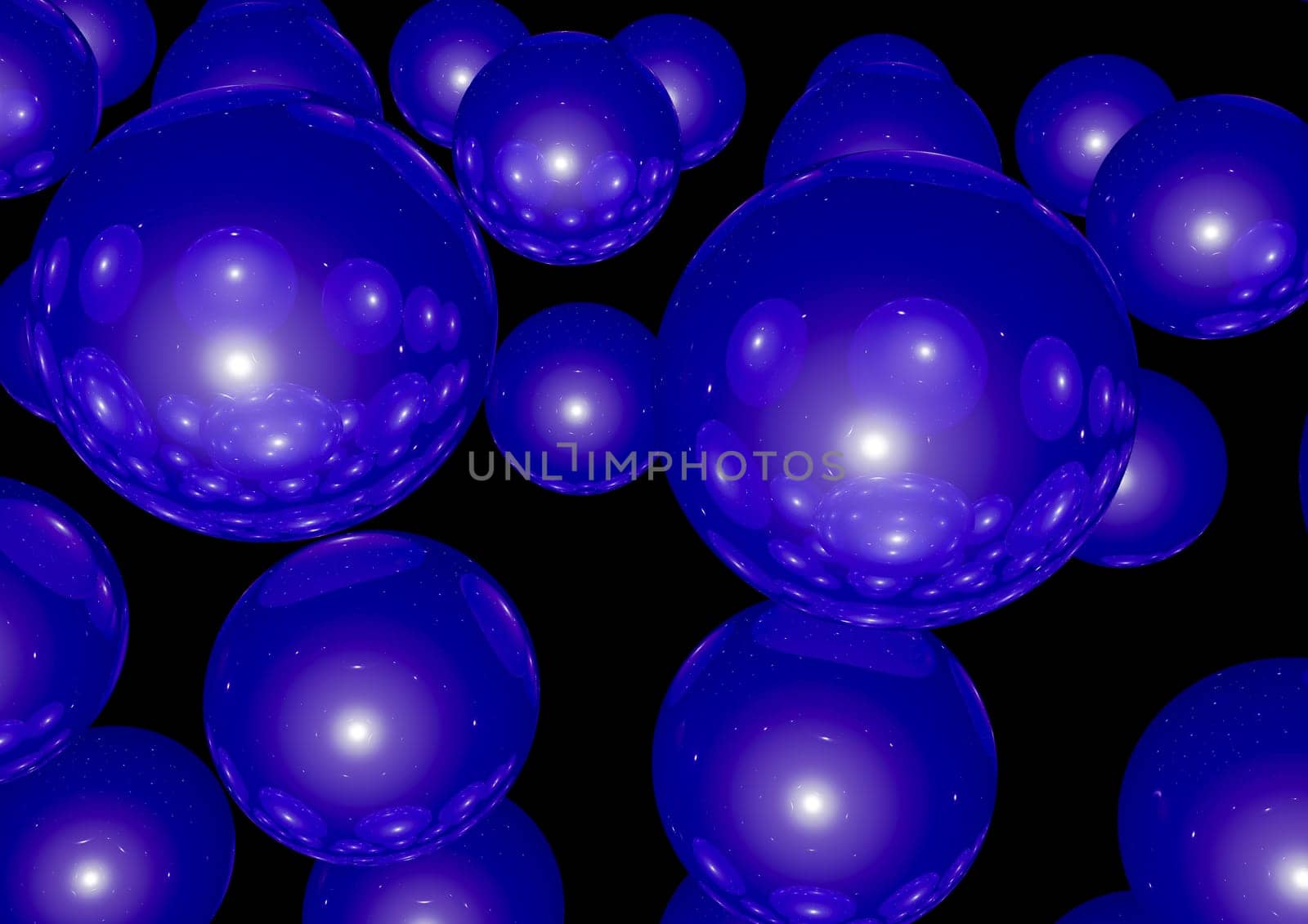 Abstract  background. blue sphere