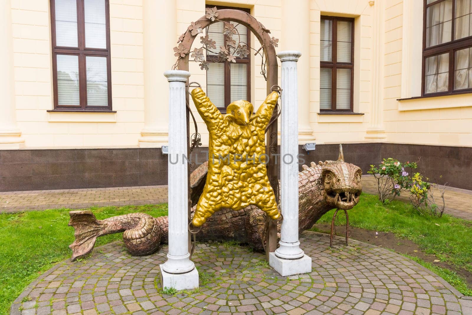 SOCHI, RUSSIA - May 13, 2016: The Golden Fleece is established about the hodozhestvenny museum of the city of Sochi