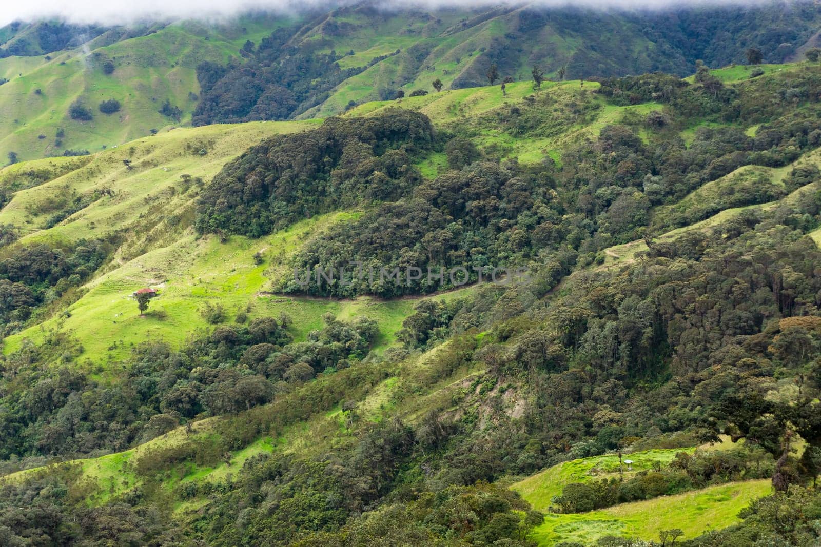 Rugged landscape in Quindio department near Salento, Colombia