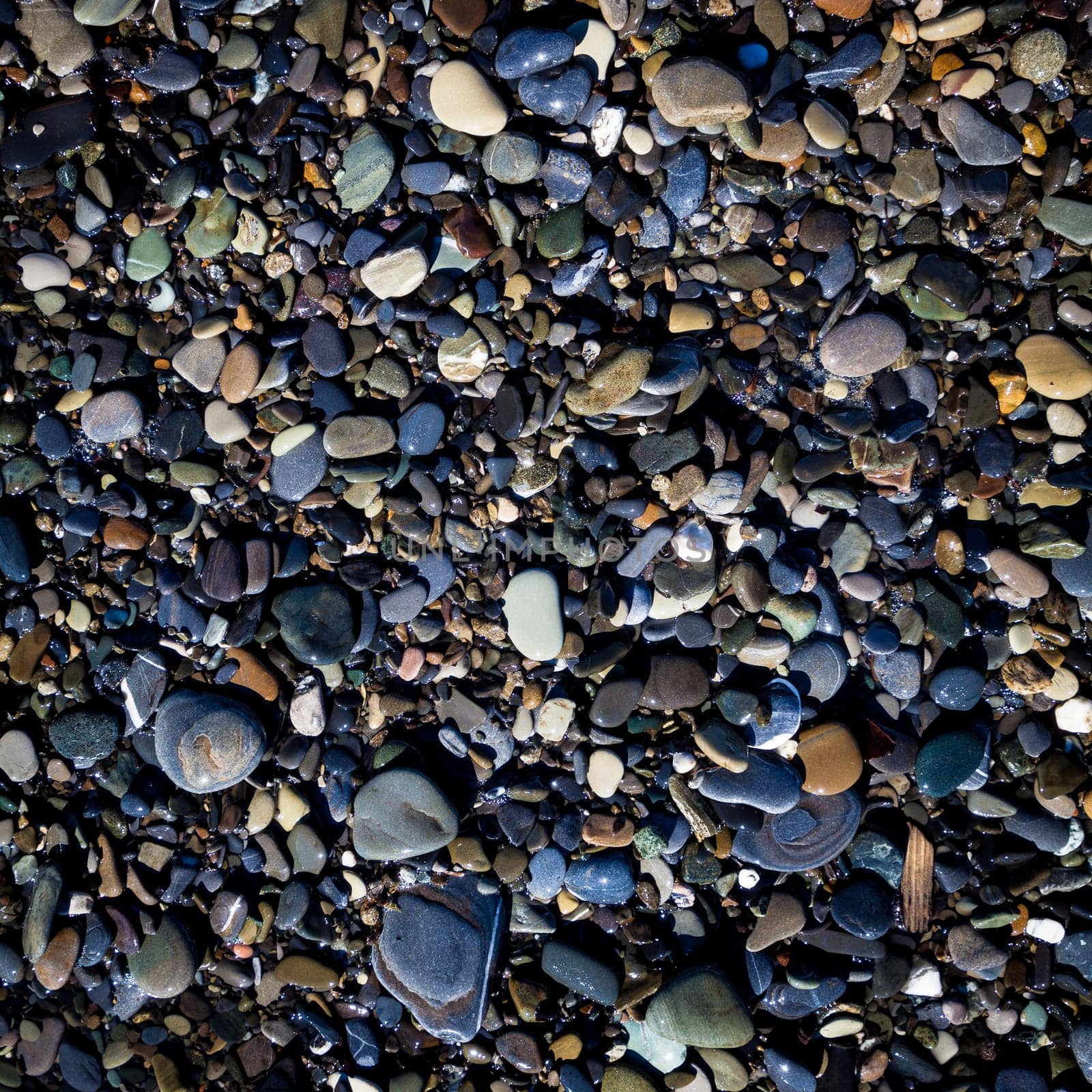 Sea stones background. beach pebbles. stones on beach