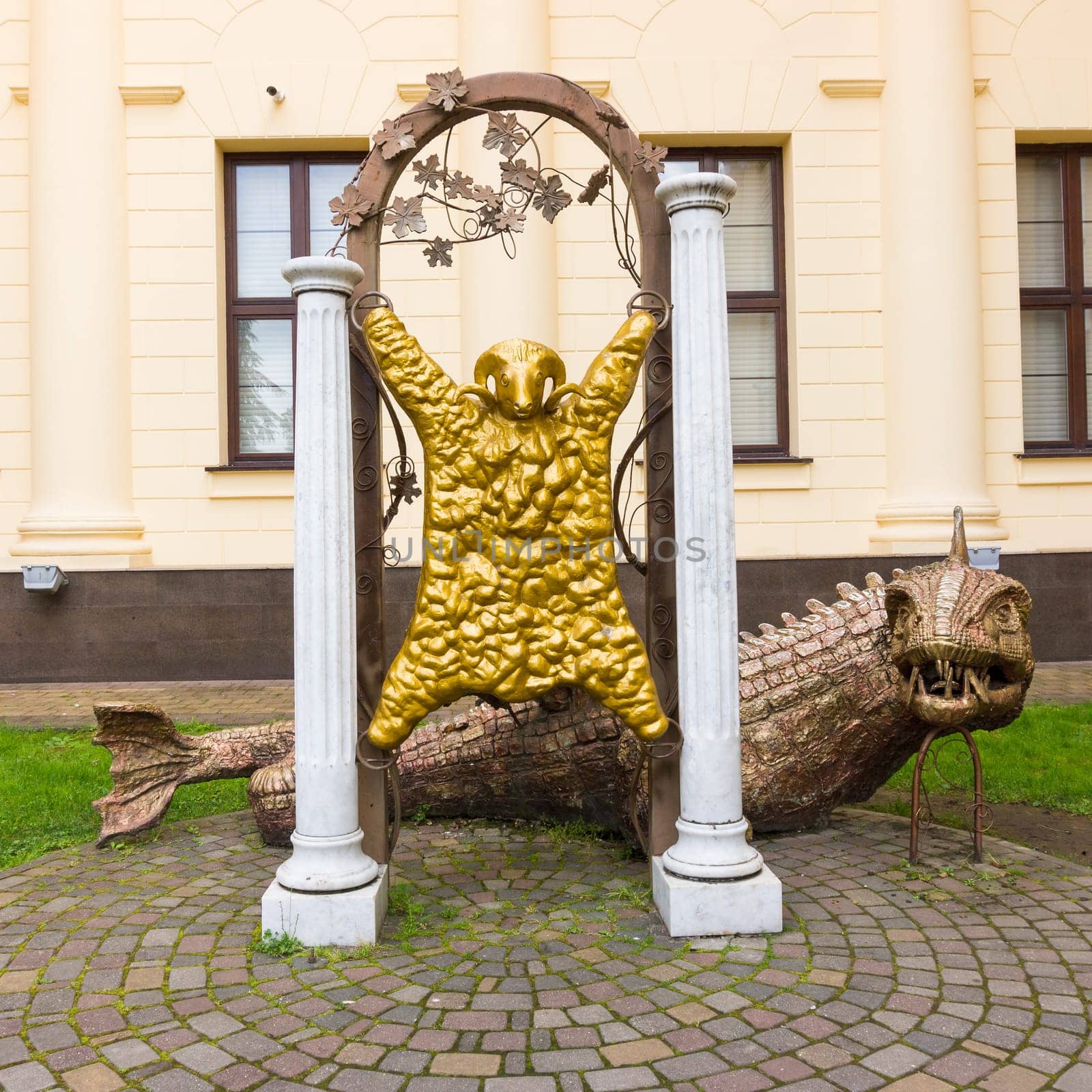 SOCHI, RUSSIA - May 13, 2016: The Golden Fleece is established about the hodozhestvenny museum of the city of Sochi