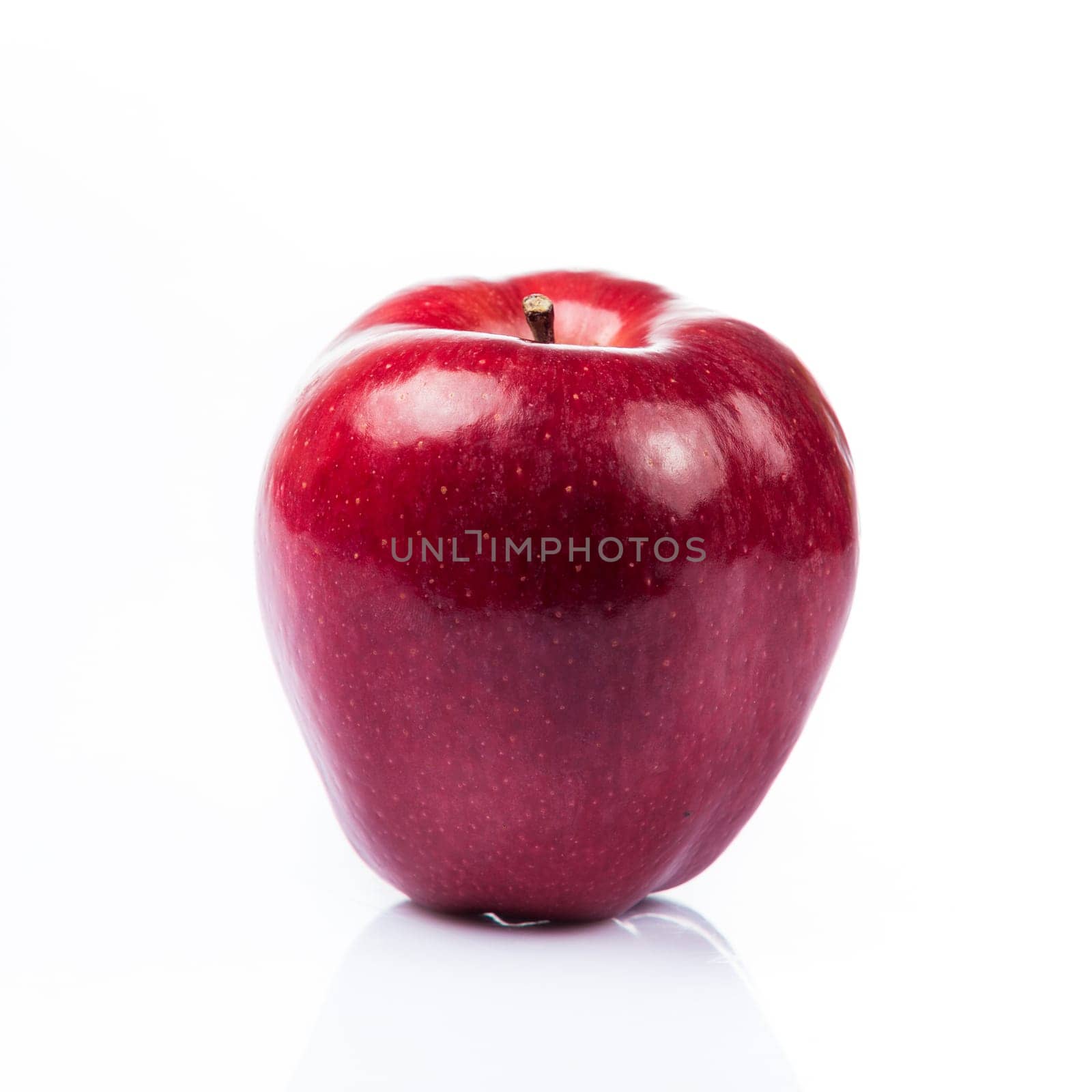 Fresh red apple isolated on white