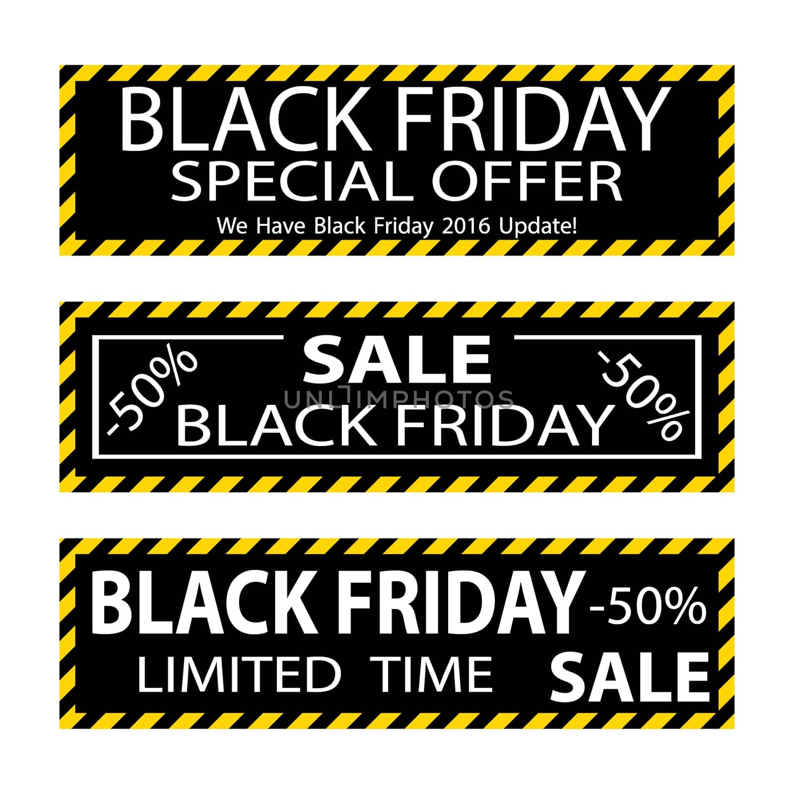 Black Friday sale inscription design template. Black Friday banner. Vector illustration