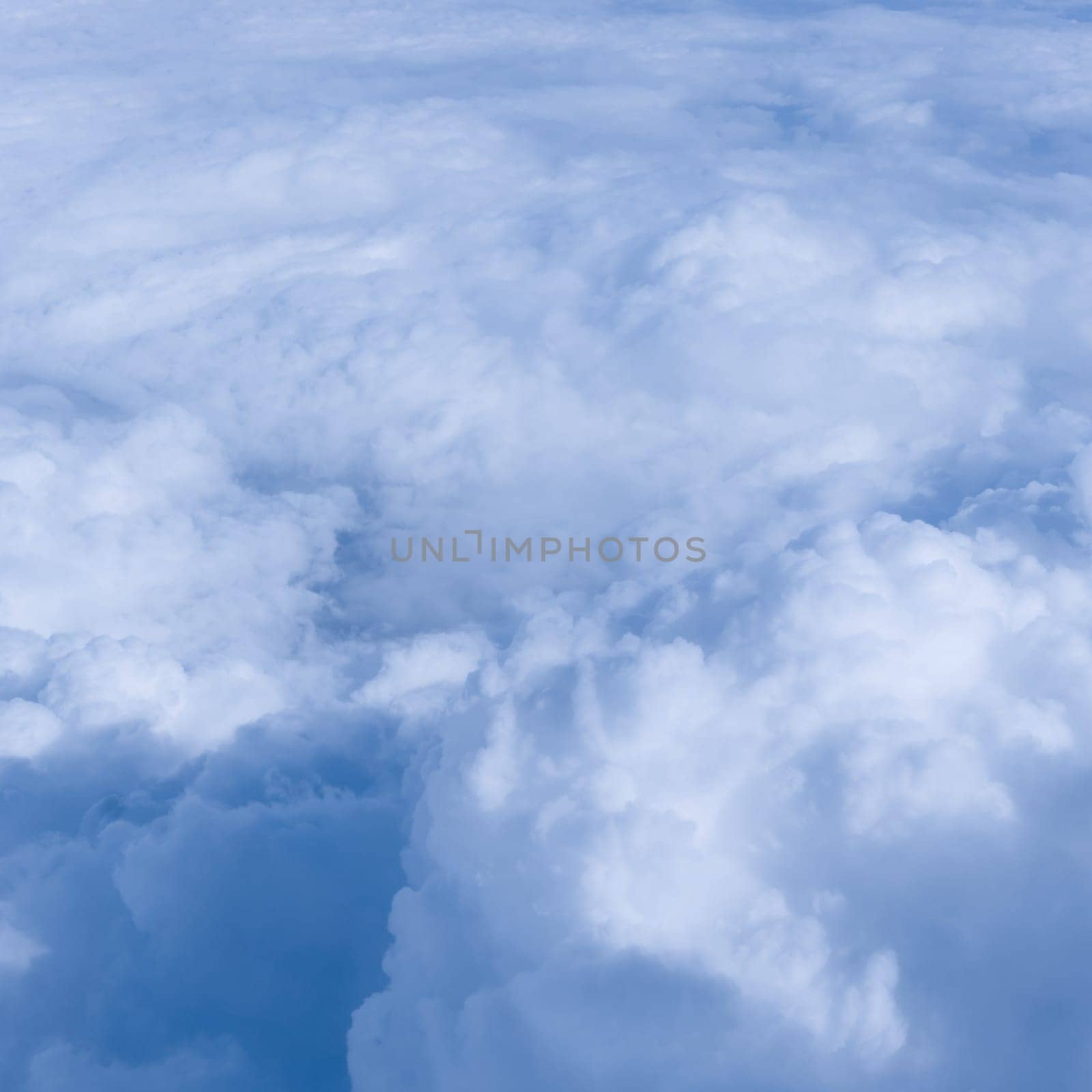 Sky clouds.  Over the Clouds.  Cloudscape. Blue sky and white cloud. Cumulus cloud