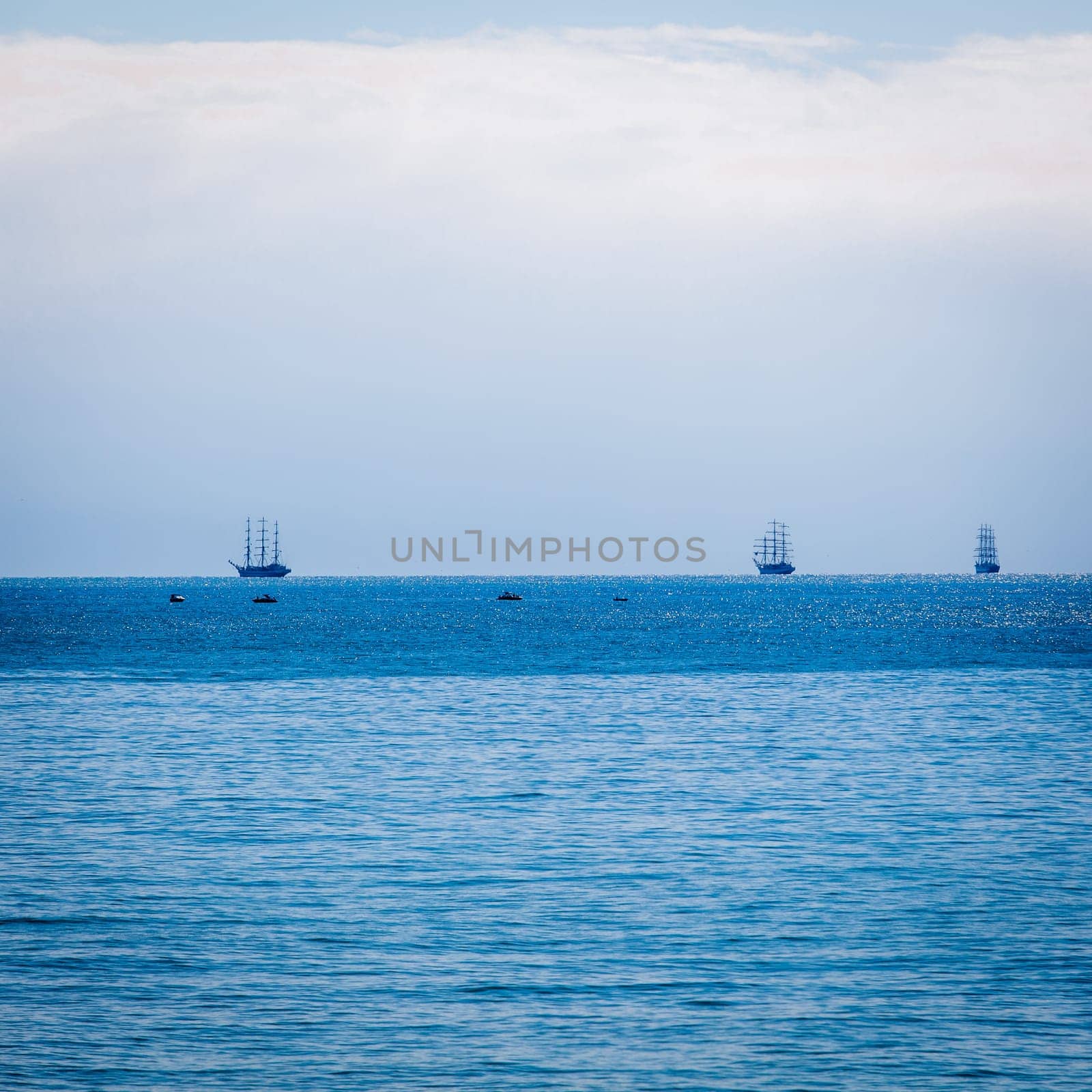 sailing ships.  ships and yachts