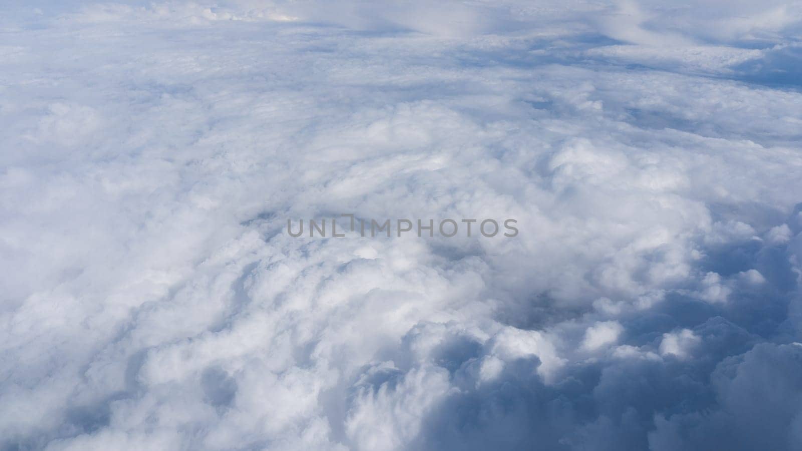 Clouds. view from the window of an airplane
