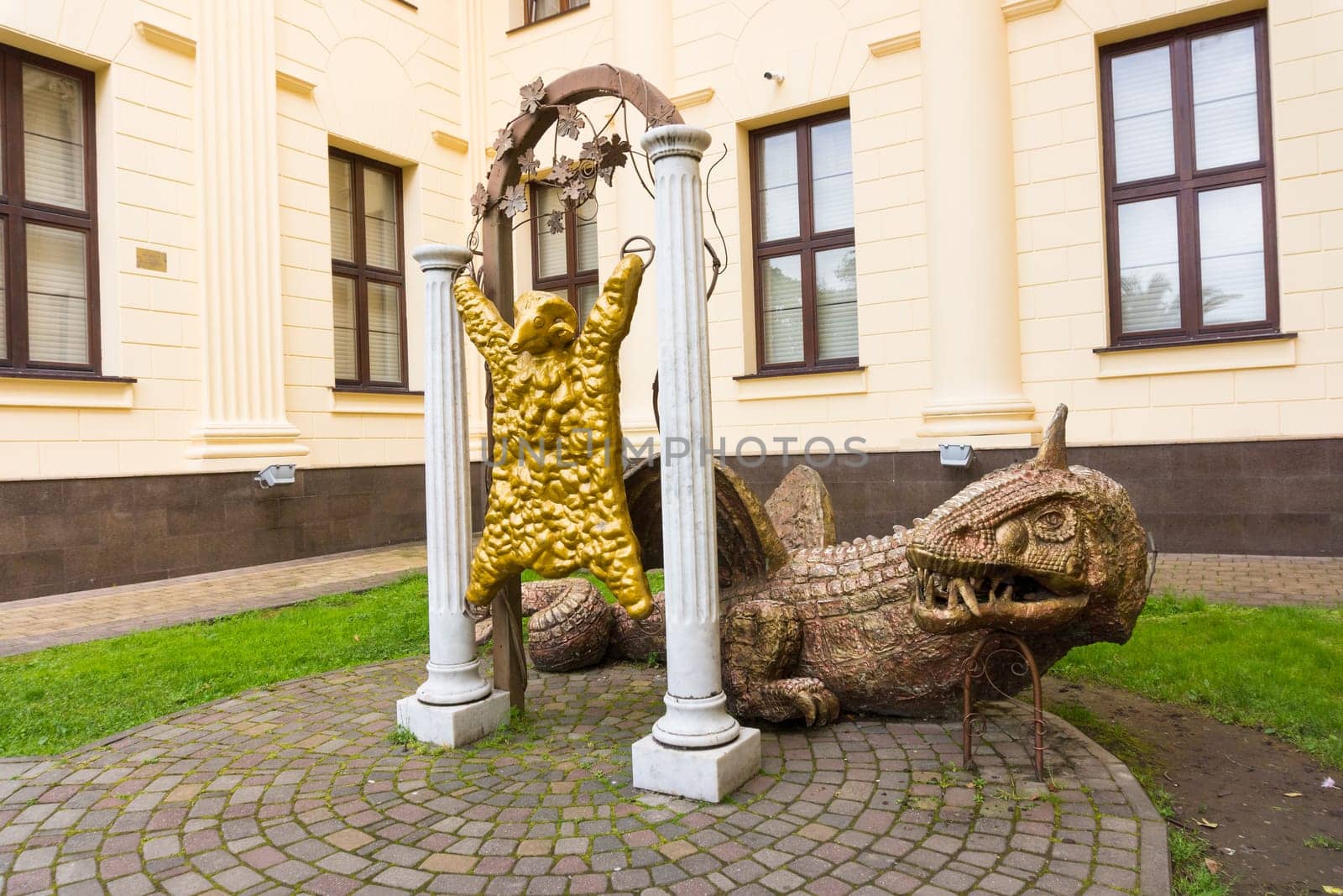 SOCHI, RUSSIA - May 13, 2016: The Golden Fleece is established about the hodozhestvenny museum of the city of Sochi