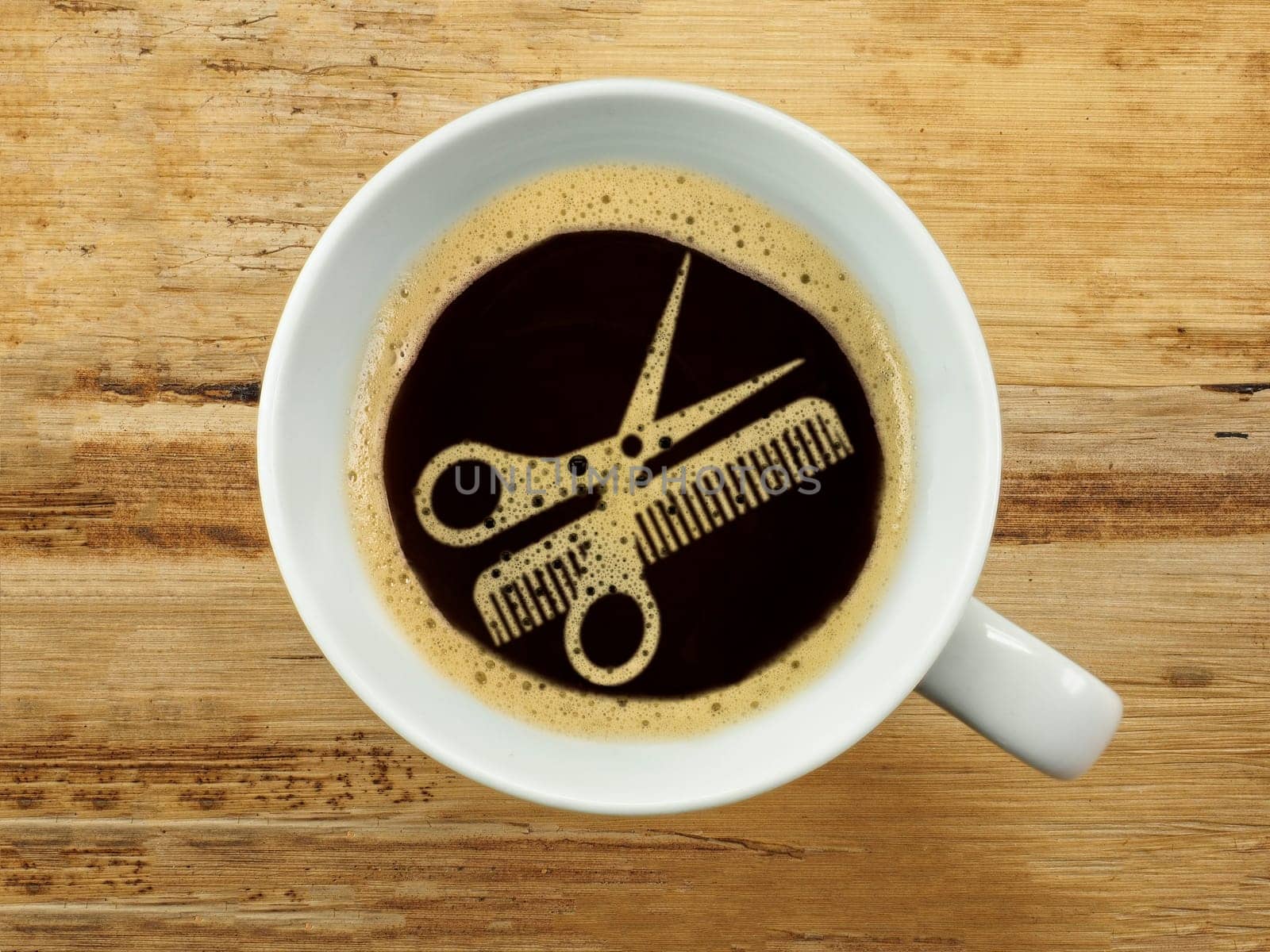 Coffee at the hairdresser - extra service for the waiting time