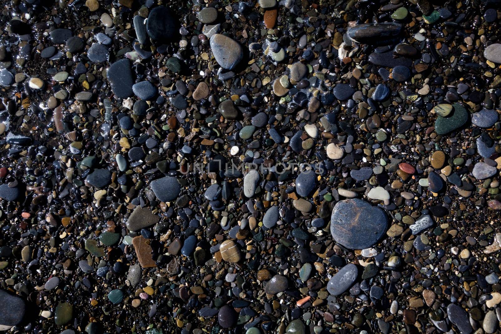 Sea stones background. beach pebbles. stones on beach