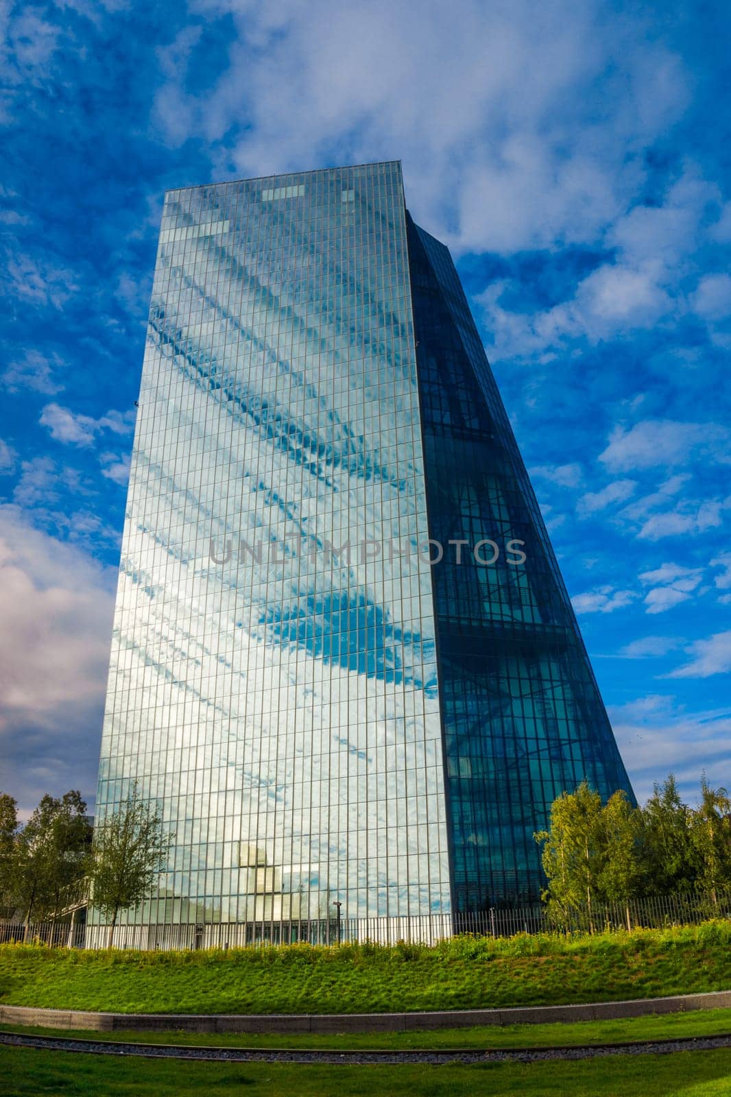 FRANKFURT, GERMANY - SEPTEMBER 19 2015 : New headquarters of European Central Bank