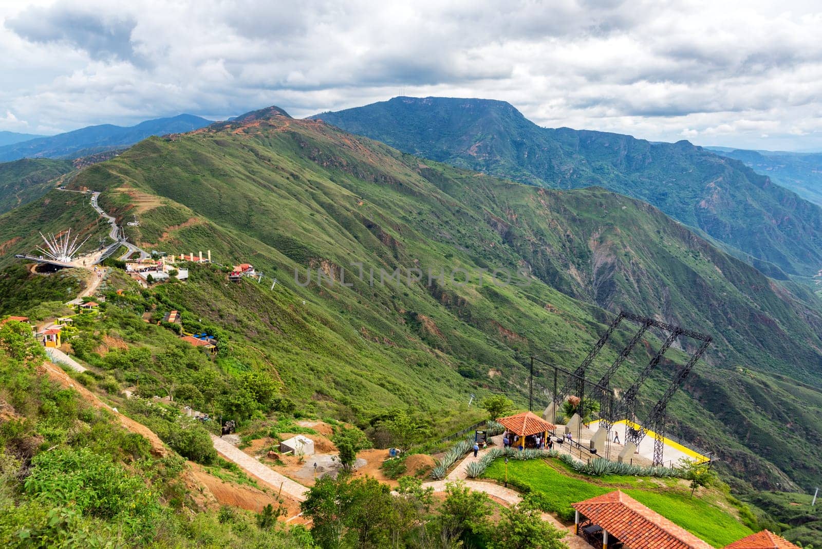 CHICAMOCHA CANYON, COLOMBIA - MAY 8: View of Panachi, a national park in Chicamocha Canyon, Colombia on May 8, 2016