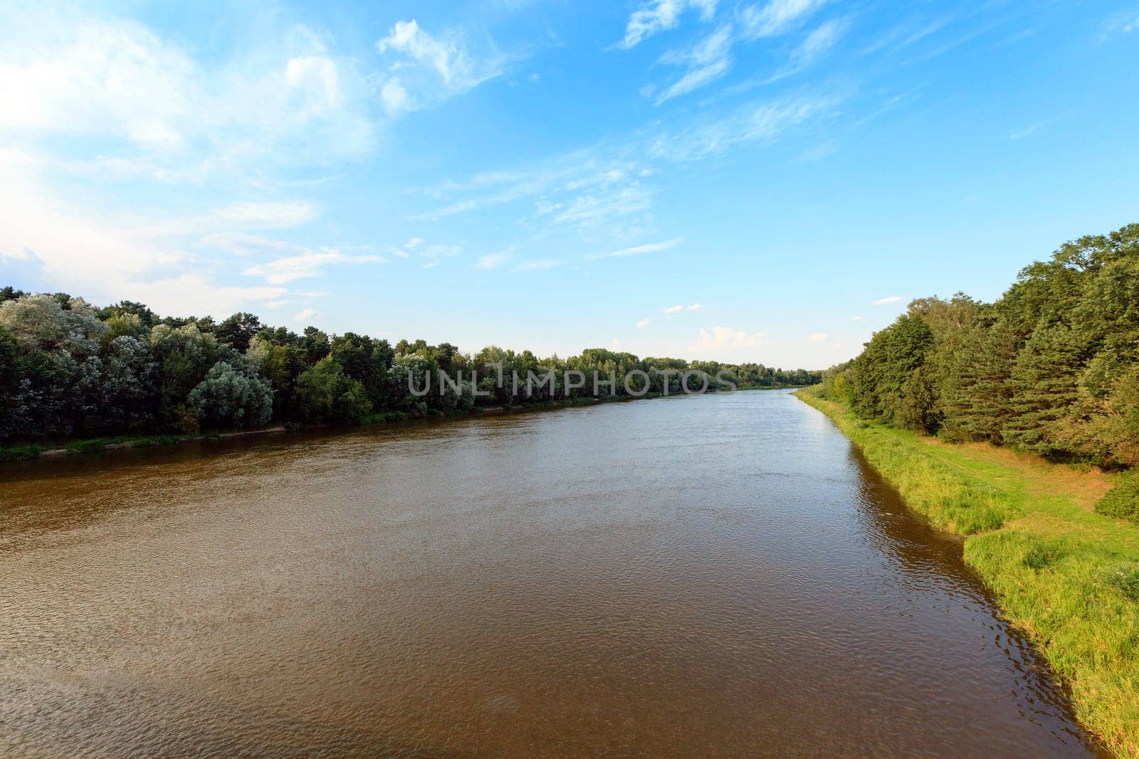 the river photographed in the summer, the Republic of Belarus