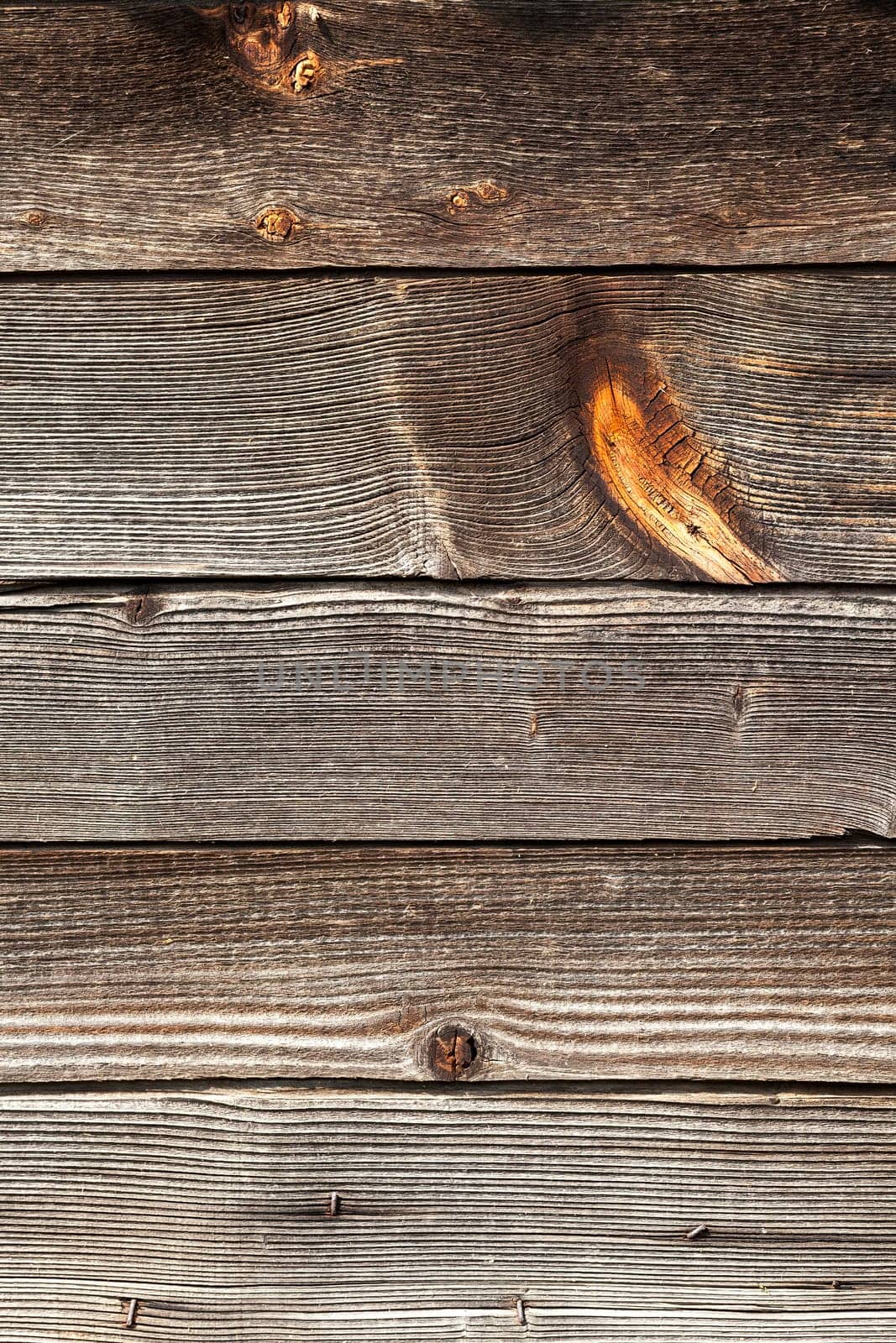 photographed close-up part of the wall made of planks